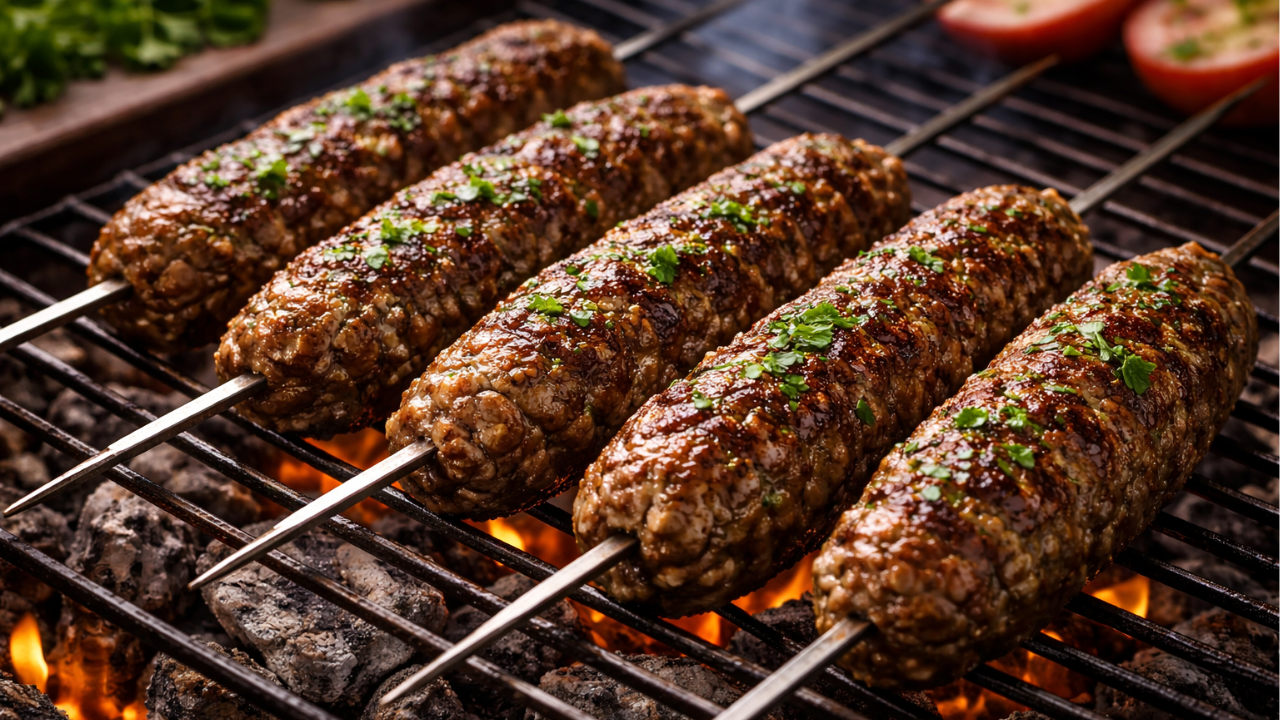 Juicy Beef Mince Kofta Skewers