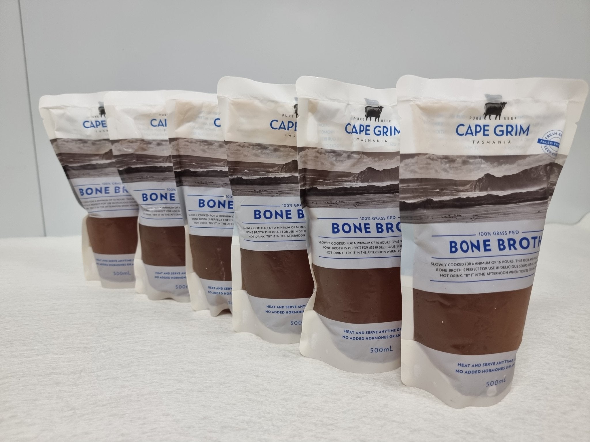 Cape Grim Bone Broth – 100% Grass-Fed & Finished, Tasmania (500mL) - Carnivore Society
