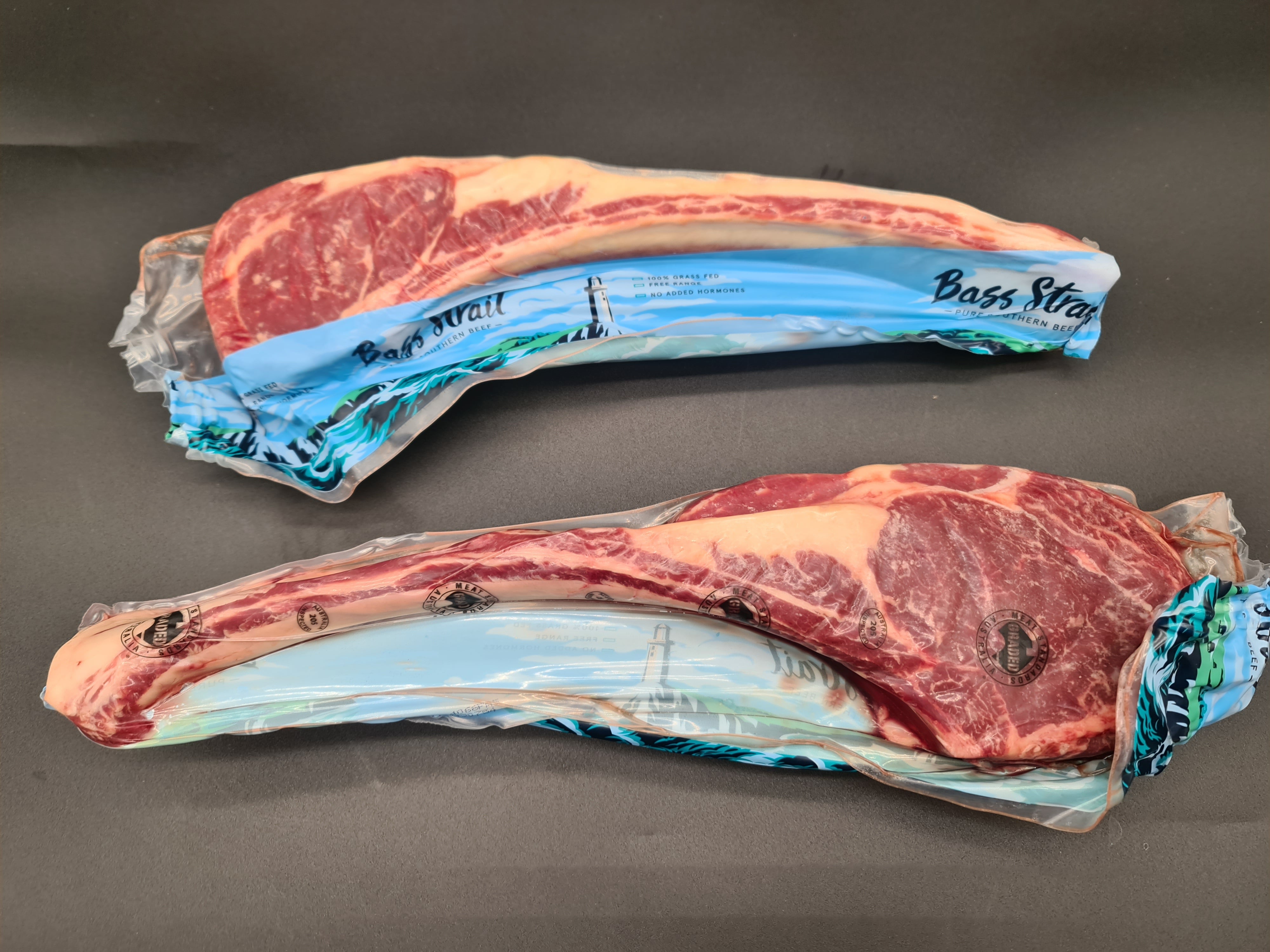 Tomahawk Ribs From $63/kg – 100% Grass-Fed Beef (12 inch) – Bass Strait