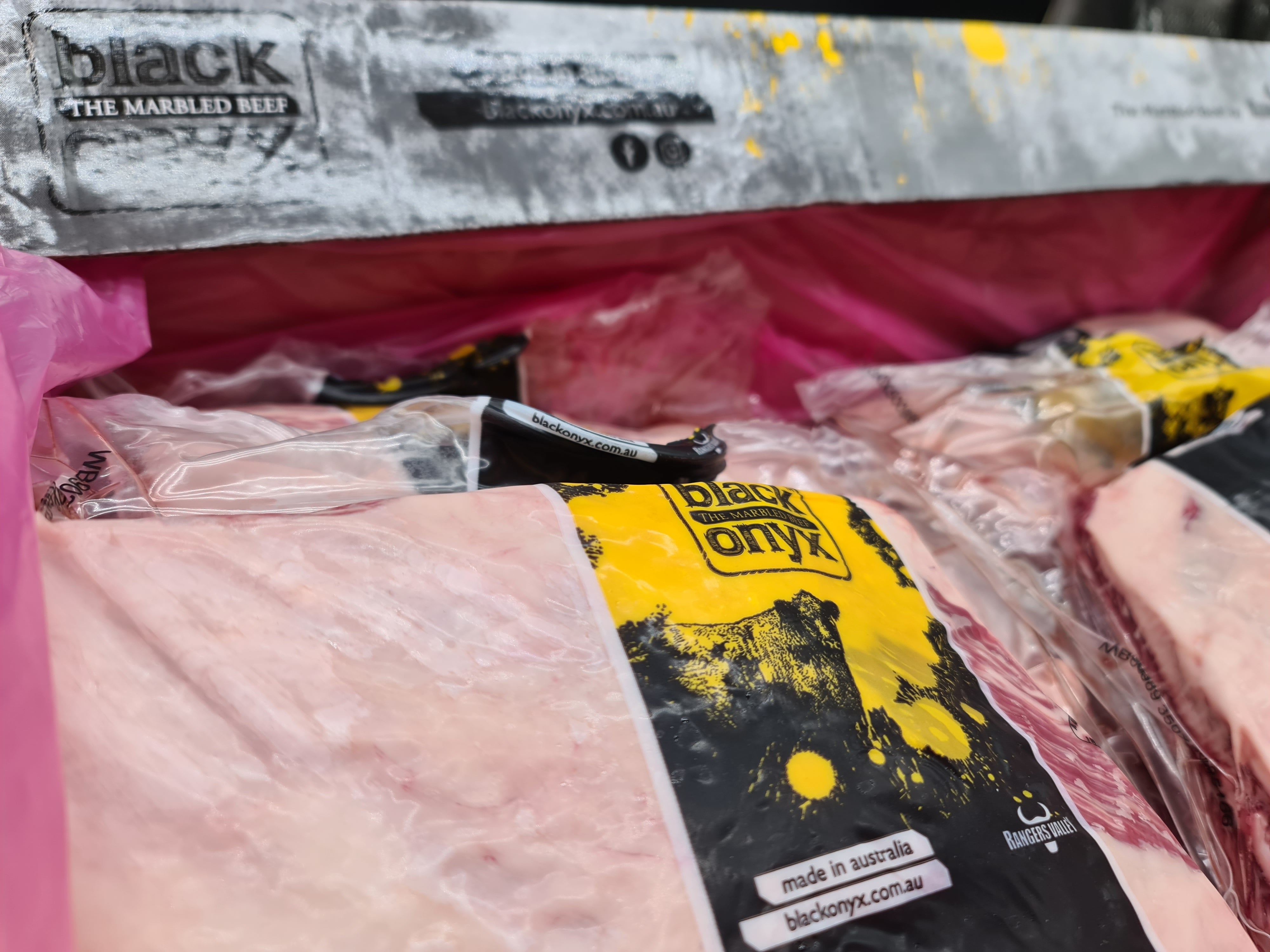 FROZEN Short Ribs From $29/kg – Grain-Fed Black Angus MB3–4 – Rangers Valley Black Onyx
