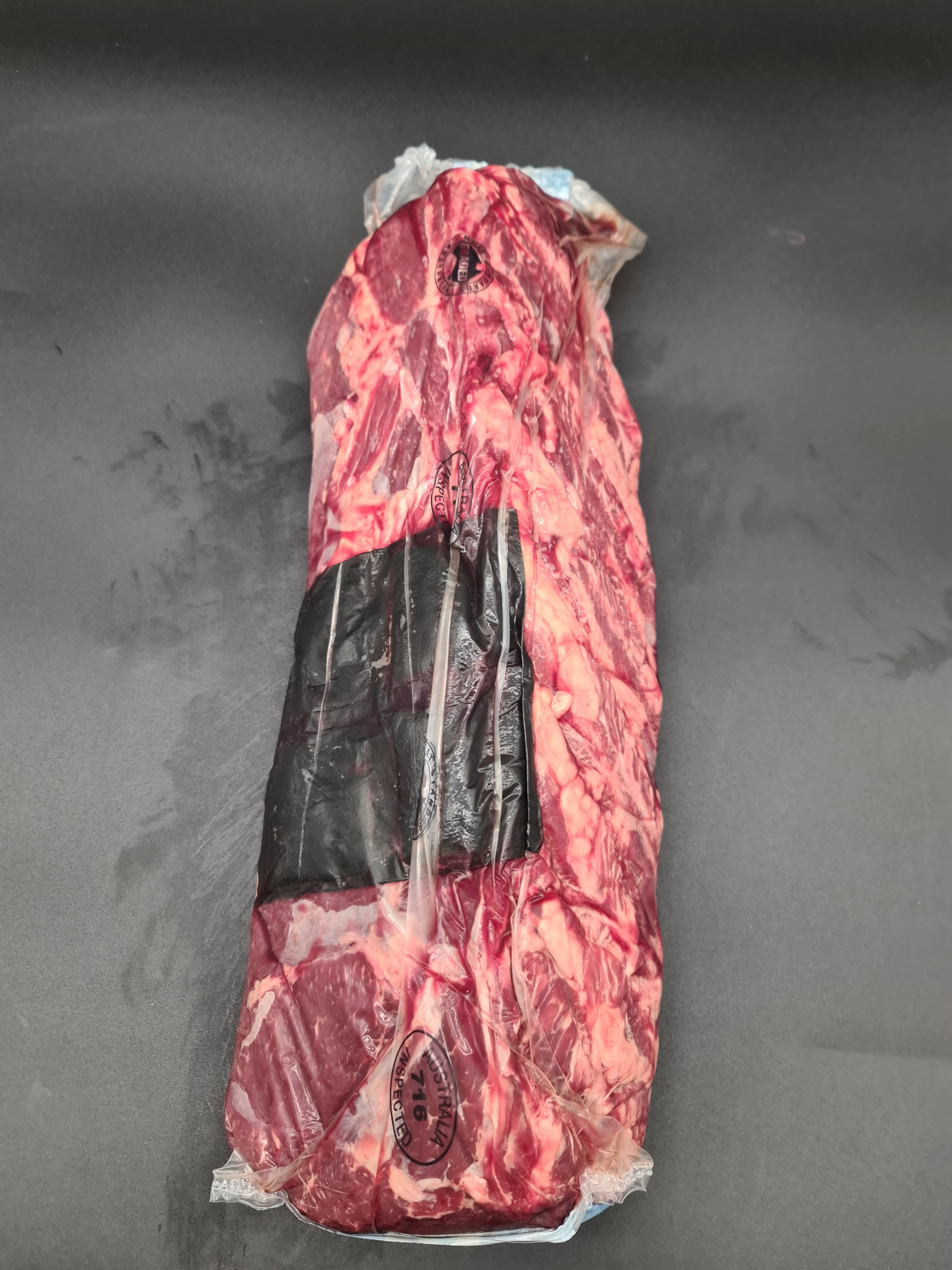 Open Greenham Natural Beef box with packed cuts inside