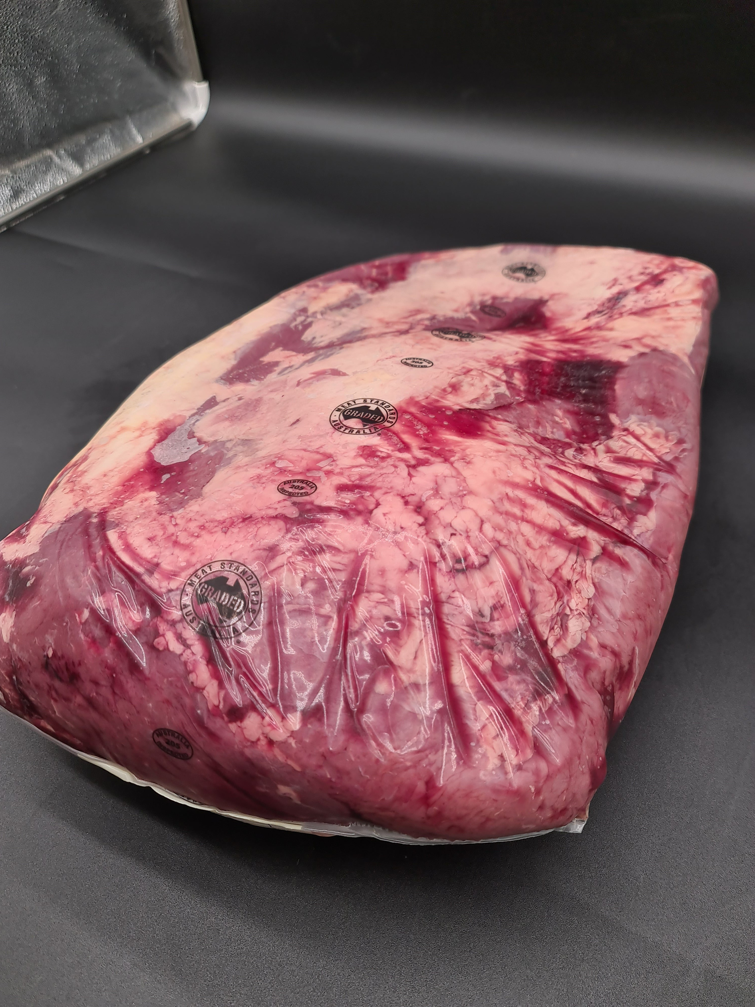 Open Wanderer box filled with branded beef cuts