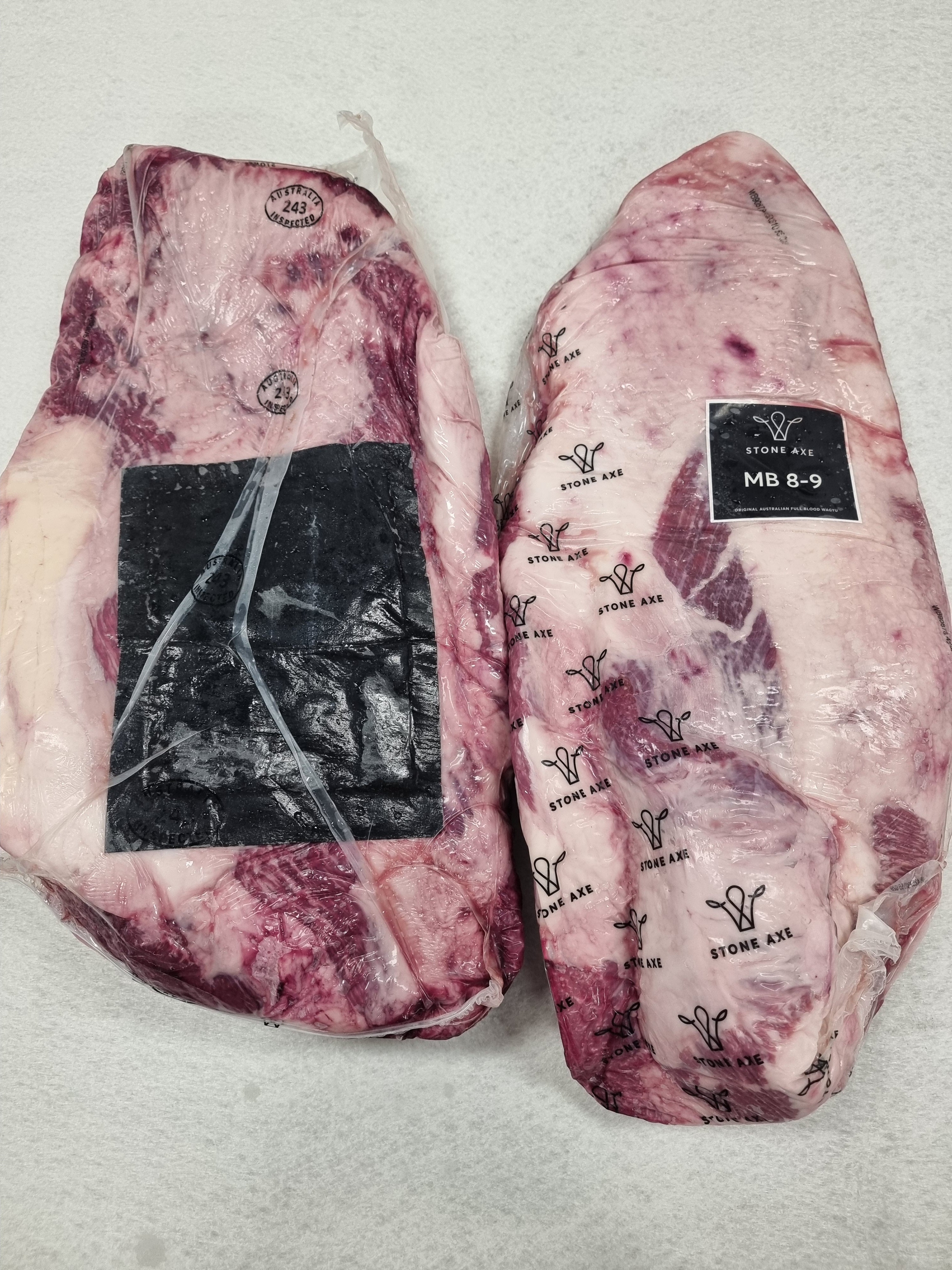 Stone Axe – Wagyu Brisket - Marble Score 8-9+ - $31/kg