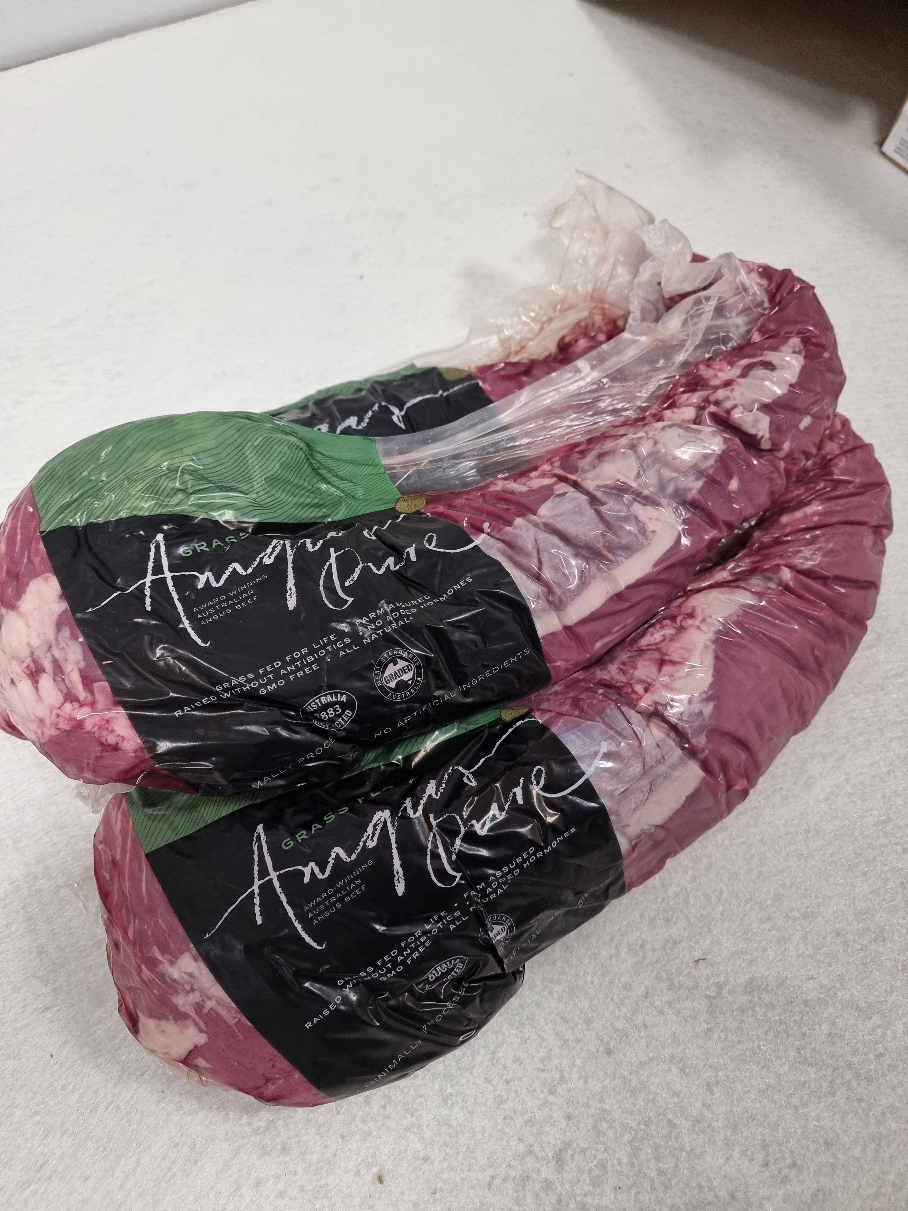 Angus Pure Eye Fillet Tenderloin (Grass-Fed & Finished) - Thomas Foods - Hormone and Antibiotic Free - $62kg *Special*