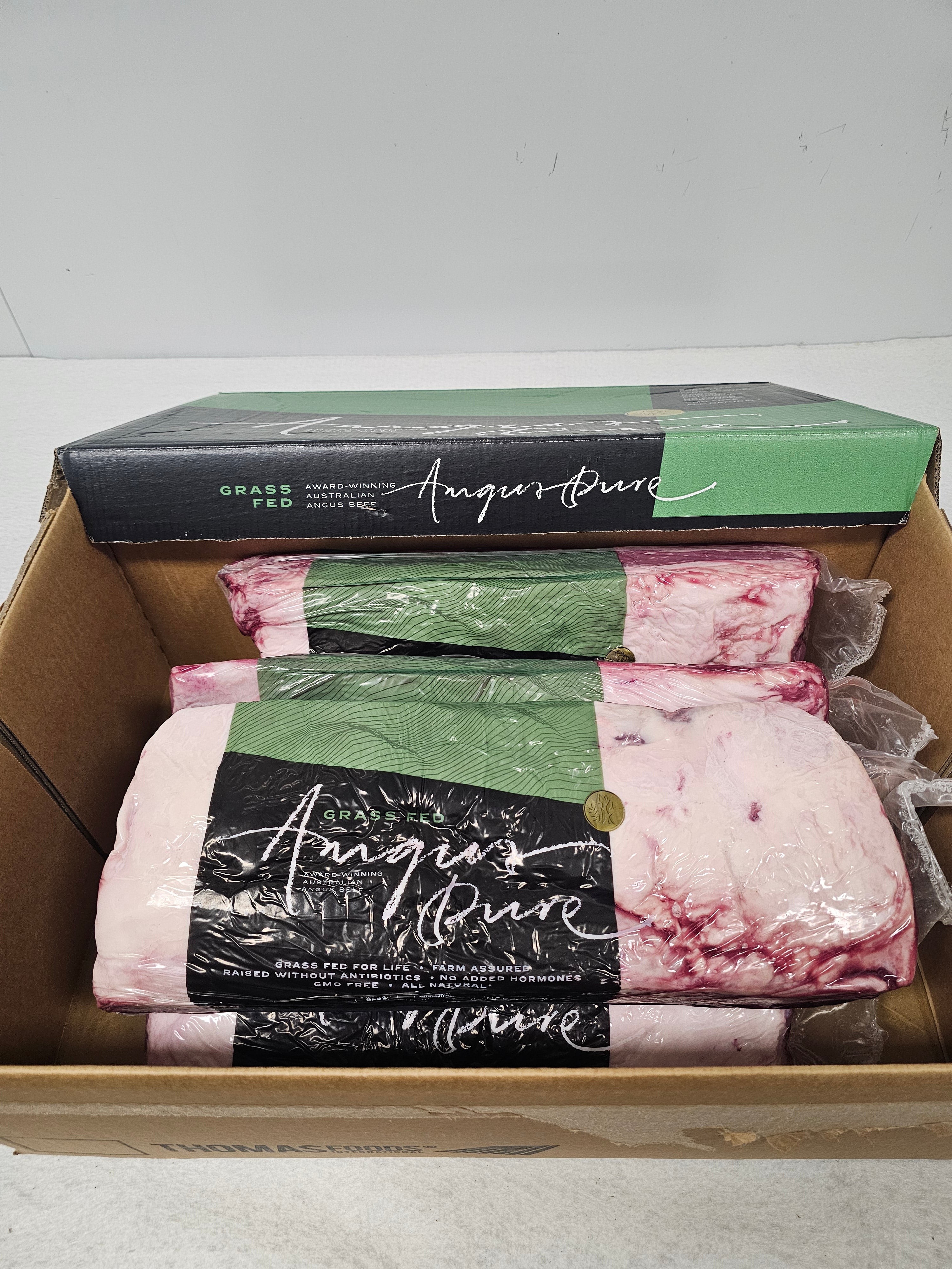 Angus Porterhouse Striploin (Grass-Fed & Finished) - Thomas Foods - Homone and Antibiotic Free - $43/kg