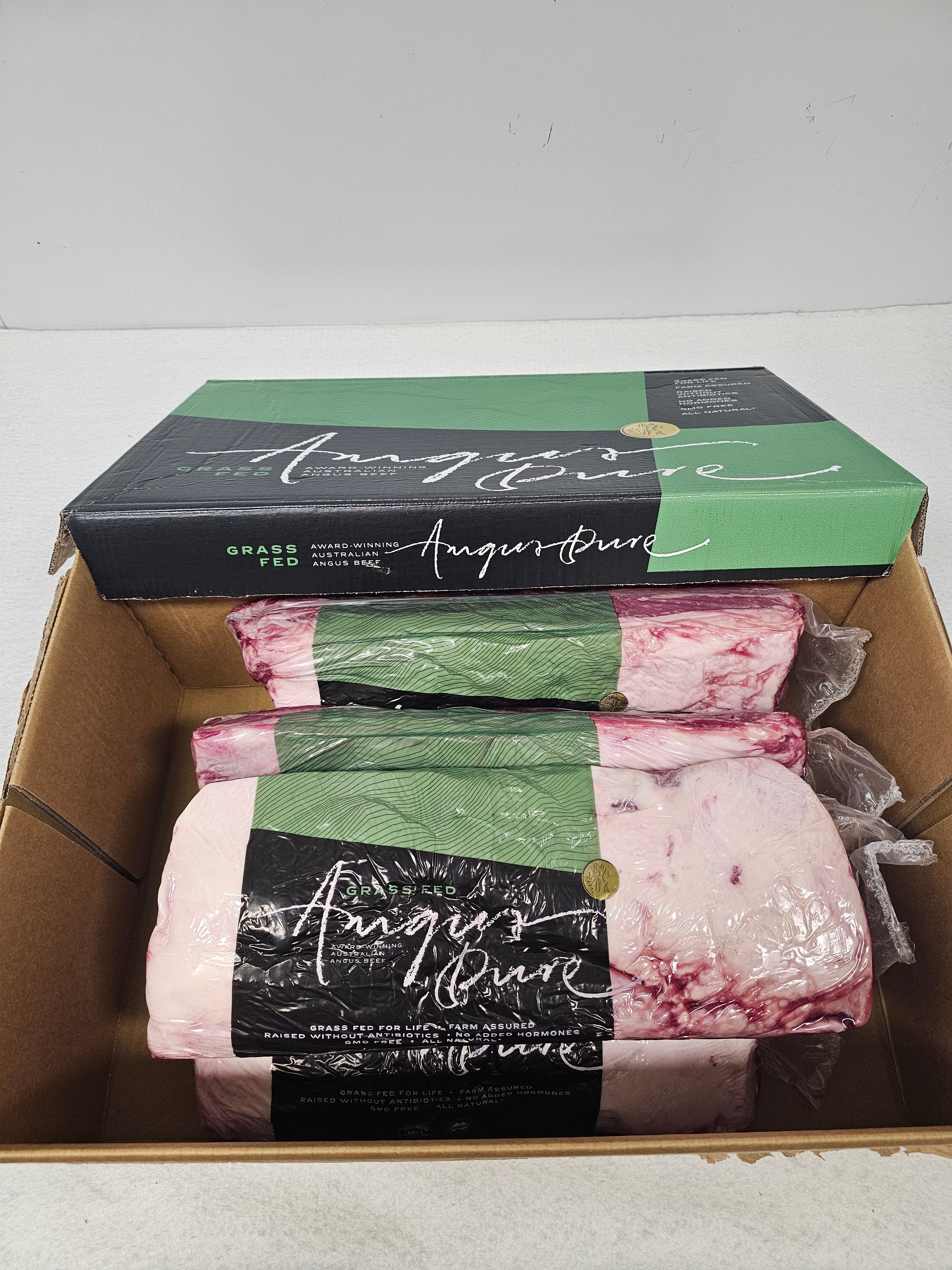 Angus Porterhouse Striploin (Grass-Fed & Finished) - Thomas Foods - Homone and Antibiotic Free - $43/kg