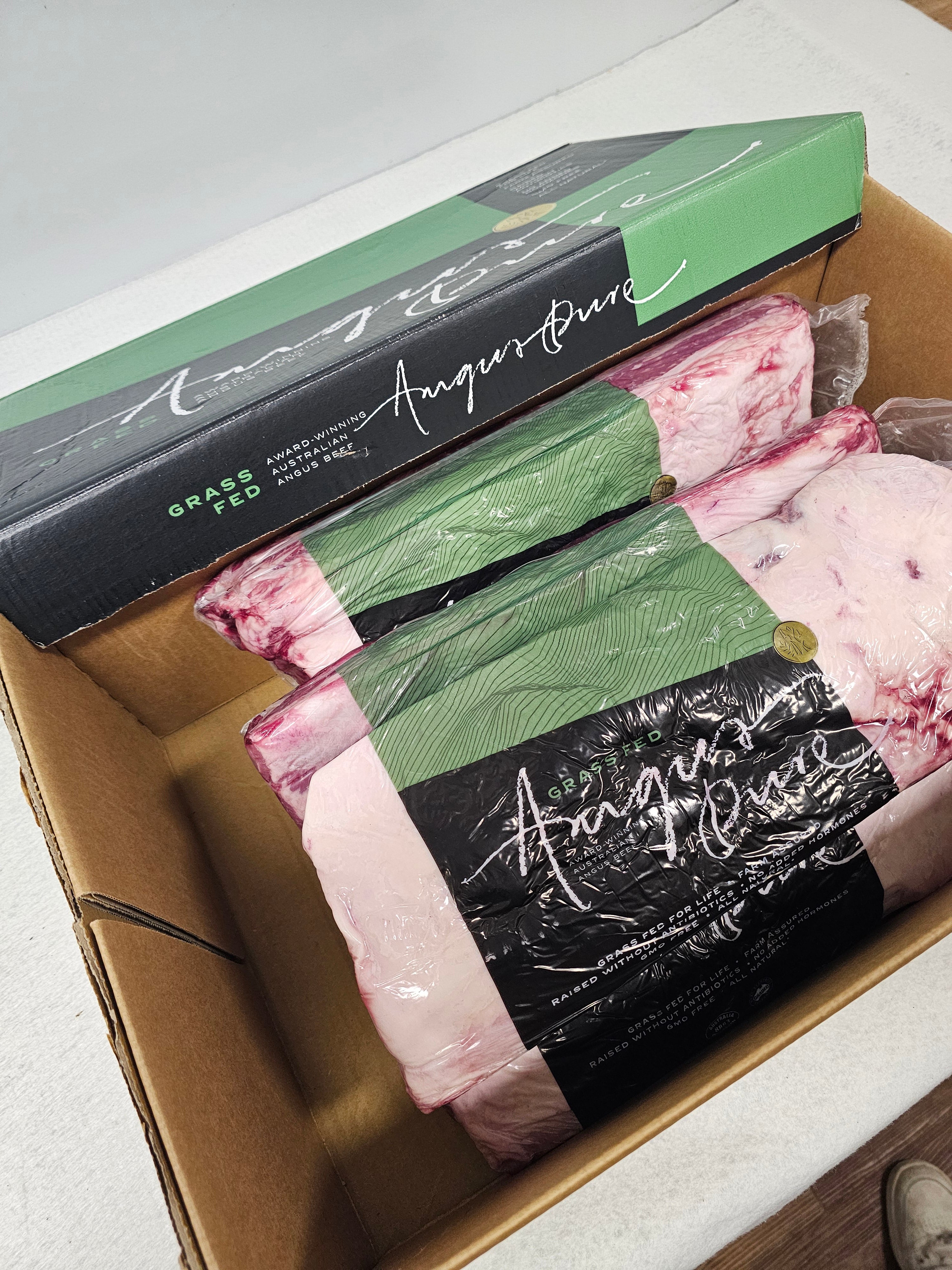 Angus Porterhouse Striploin (Grass-Fed & Finished) - Thomas Foods - Homone and Antibiotic Free - $43/kg