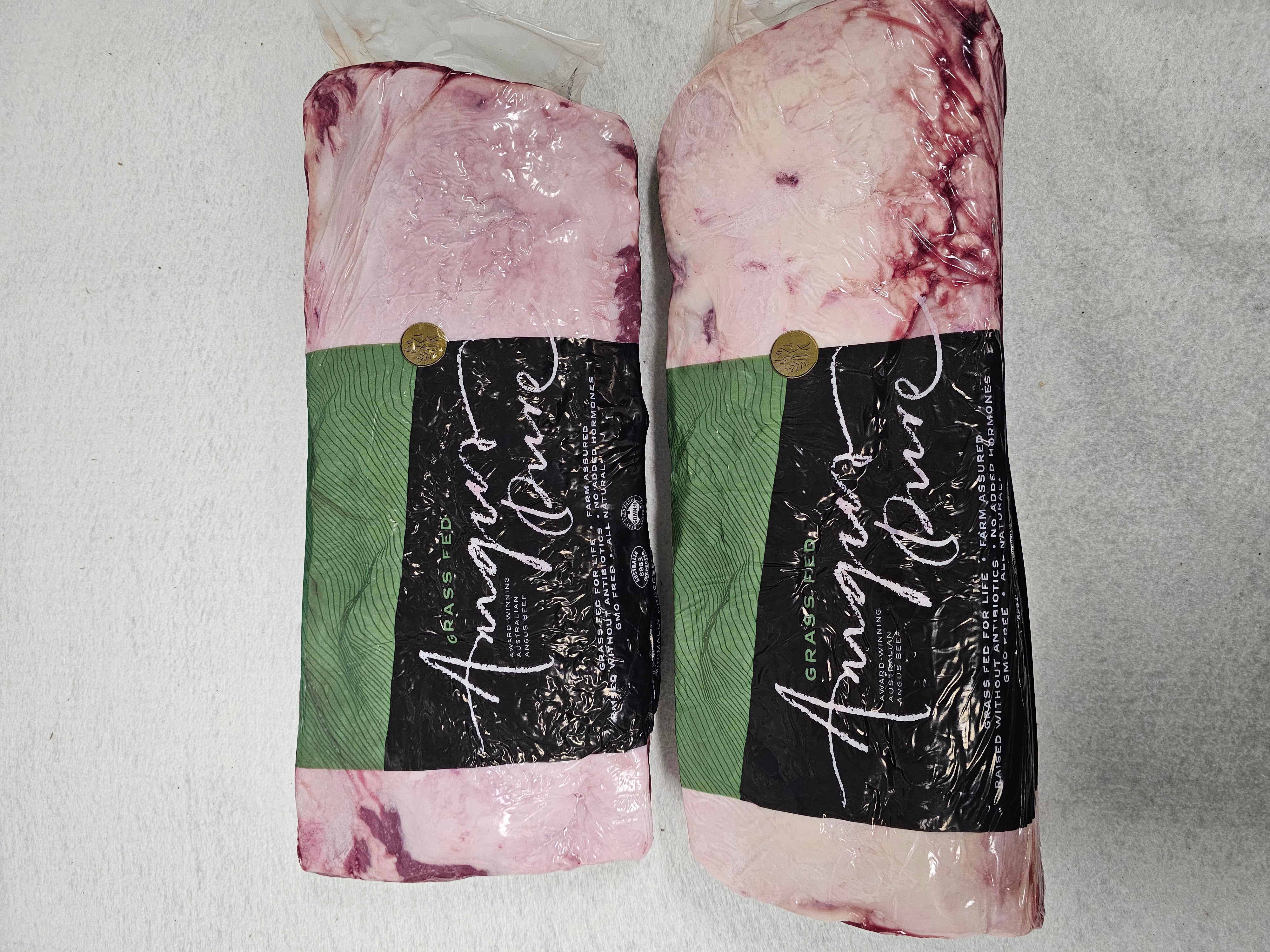 Angus Porterhouse Striploin (Grass-Fed & Finished) - Thomas Foods - Homone and Antibiotic Free - $43/kg