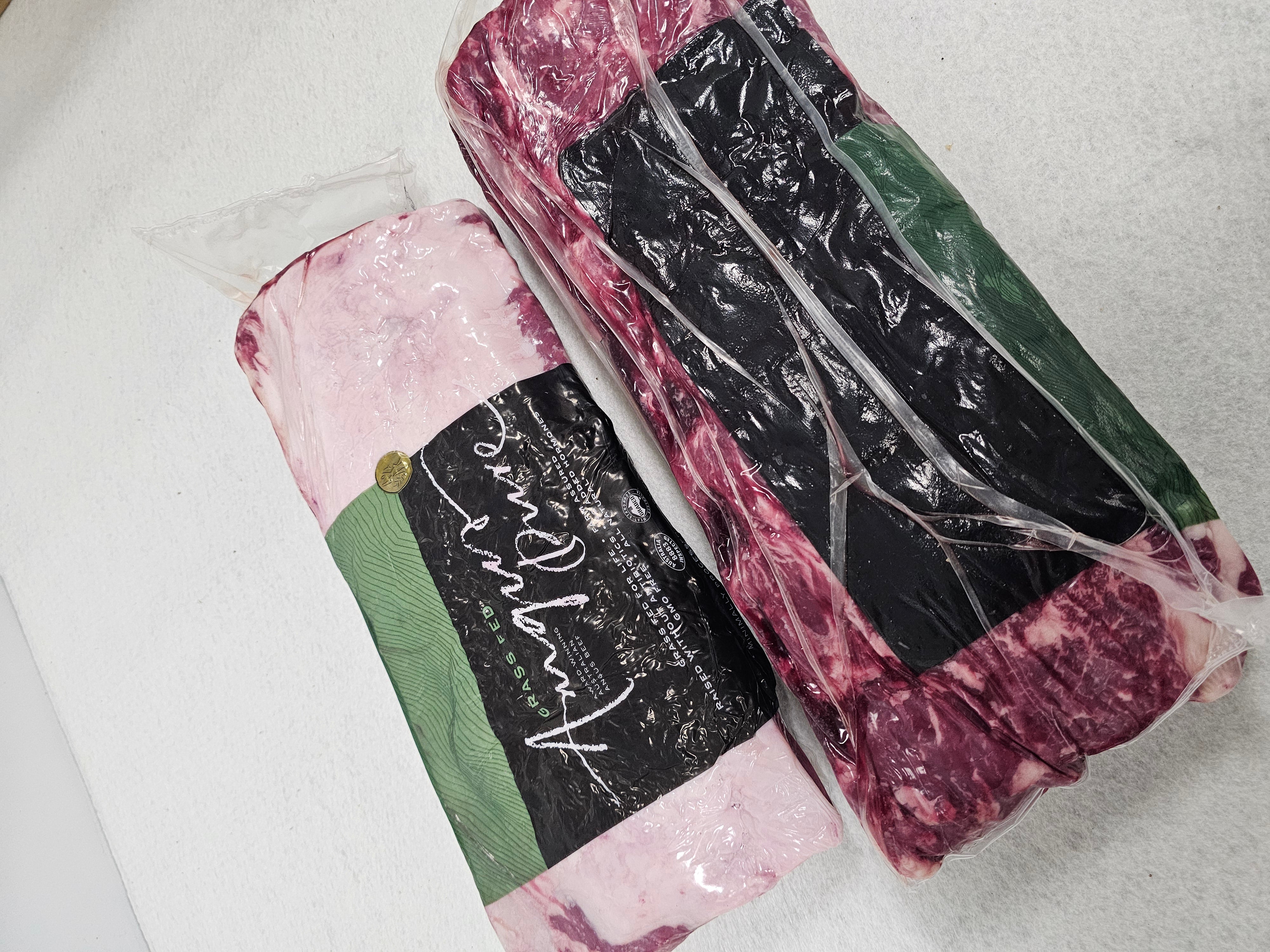 Angus Porterhouse Striploin (Grass-Fed & Finished) - Thomas Foods - Homone and Antibiotic Free - $43/kg