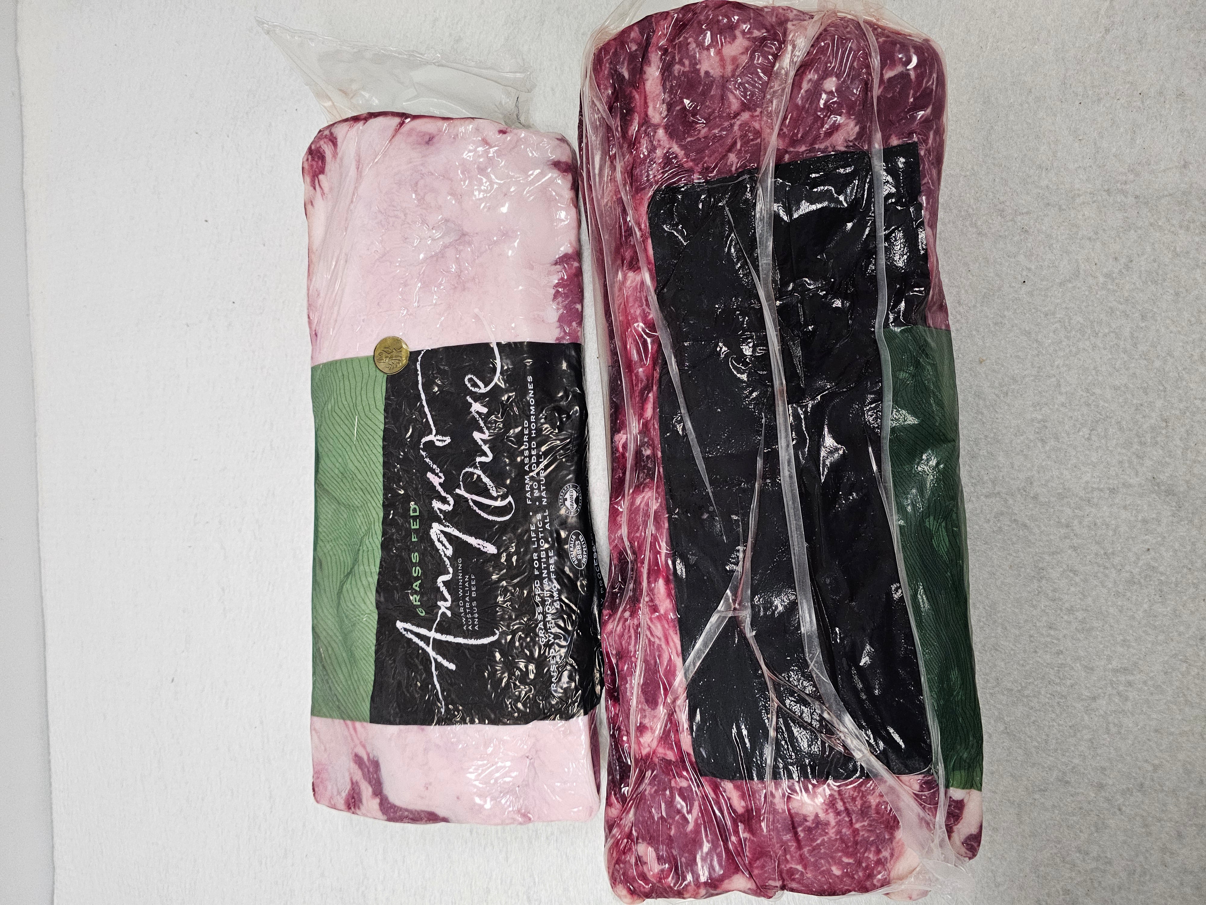 Angus Porterhouse Striploin (Grass-Fed & Finished) - Thomas Foods - Homone and Antibiotic Free - $43/kg