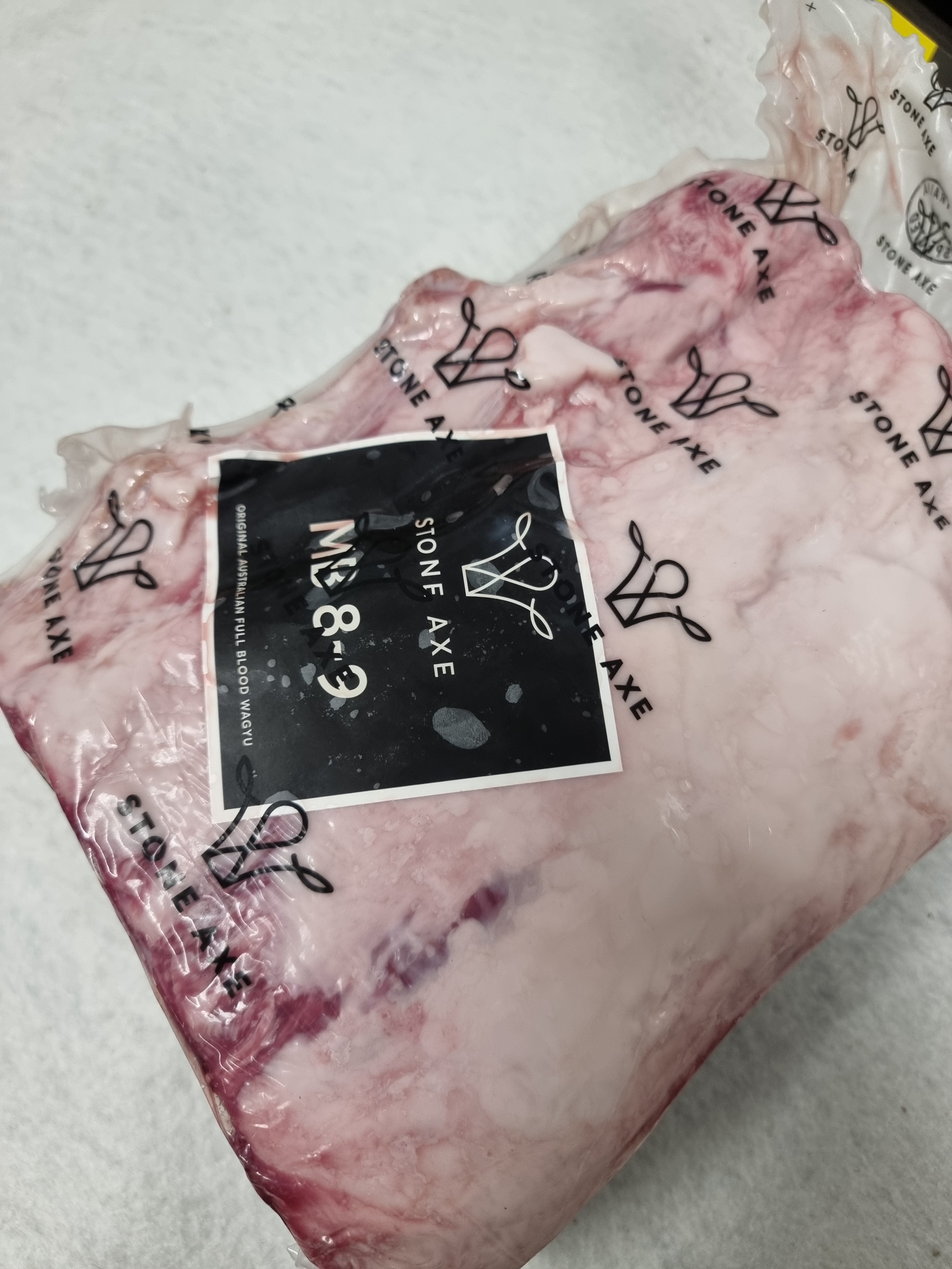 Stone Axe Full Blood Wagyu Scotch Cube Roll (MB 8–9+) $179/kg