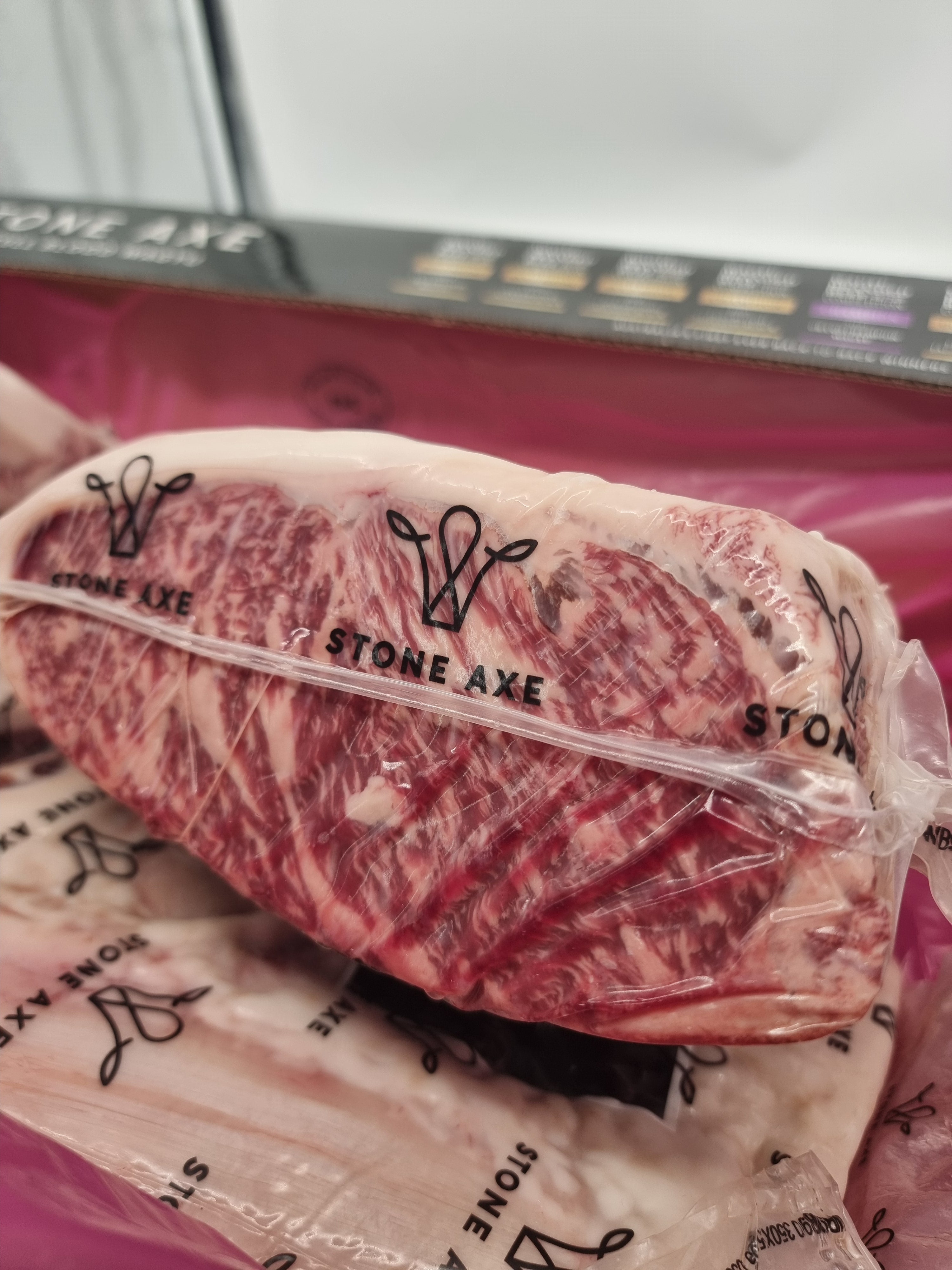 Stone Axe Full Blood Wagyu Porterhouse (MB 8–9+) $149/kg