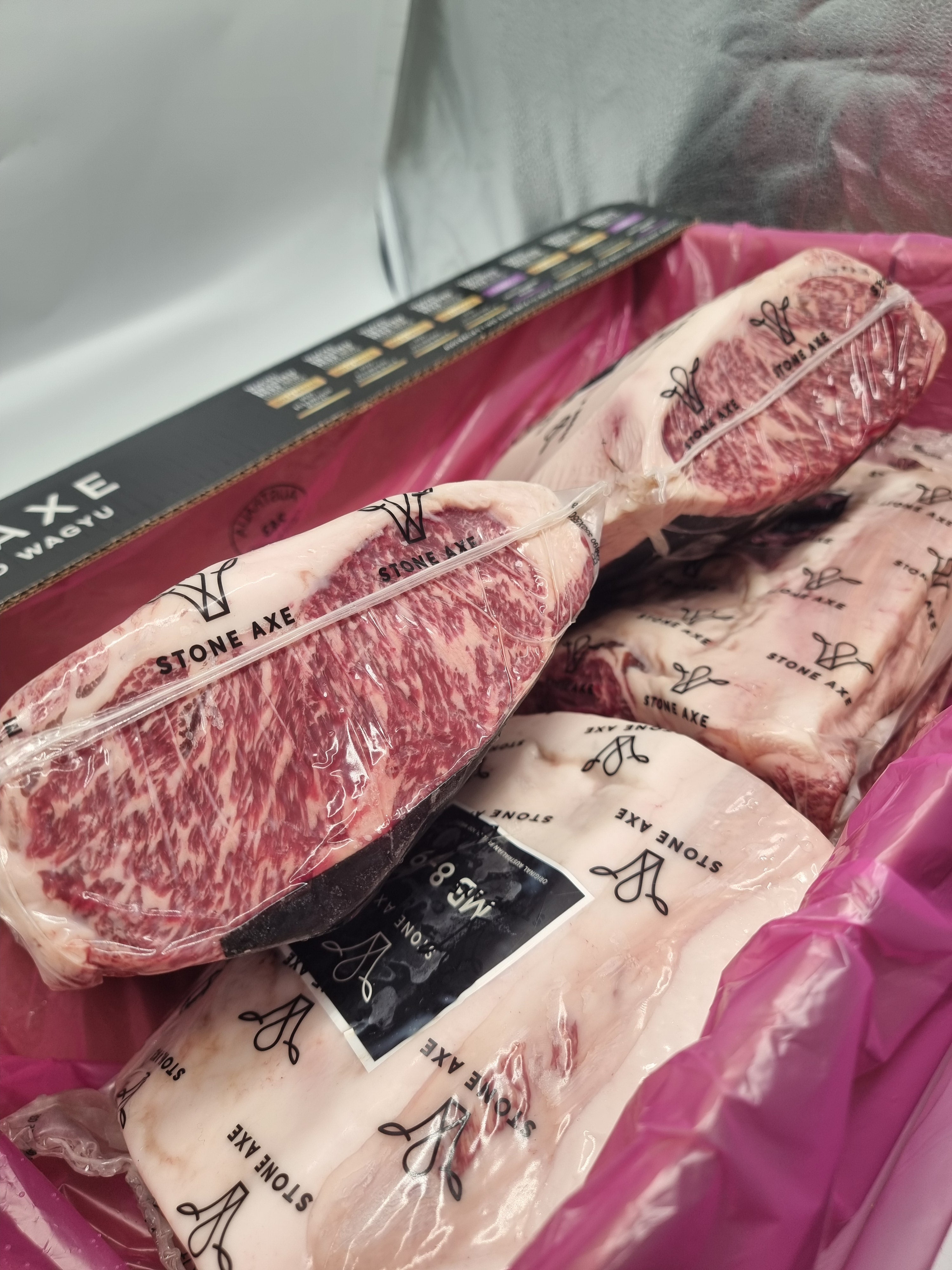 Stone Axe Full Blood Wagyu Porterhouse (MB 8–9+) $149/kg
