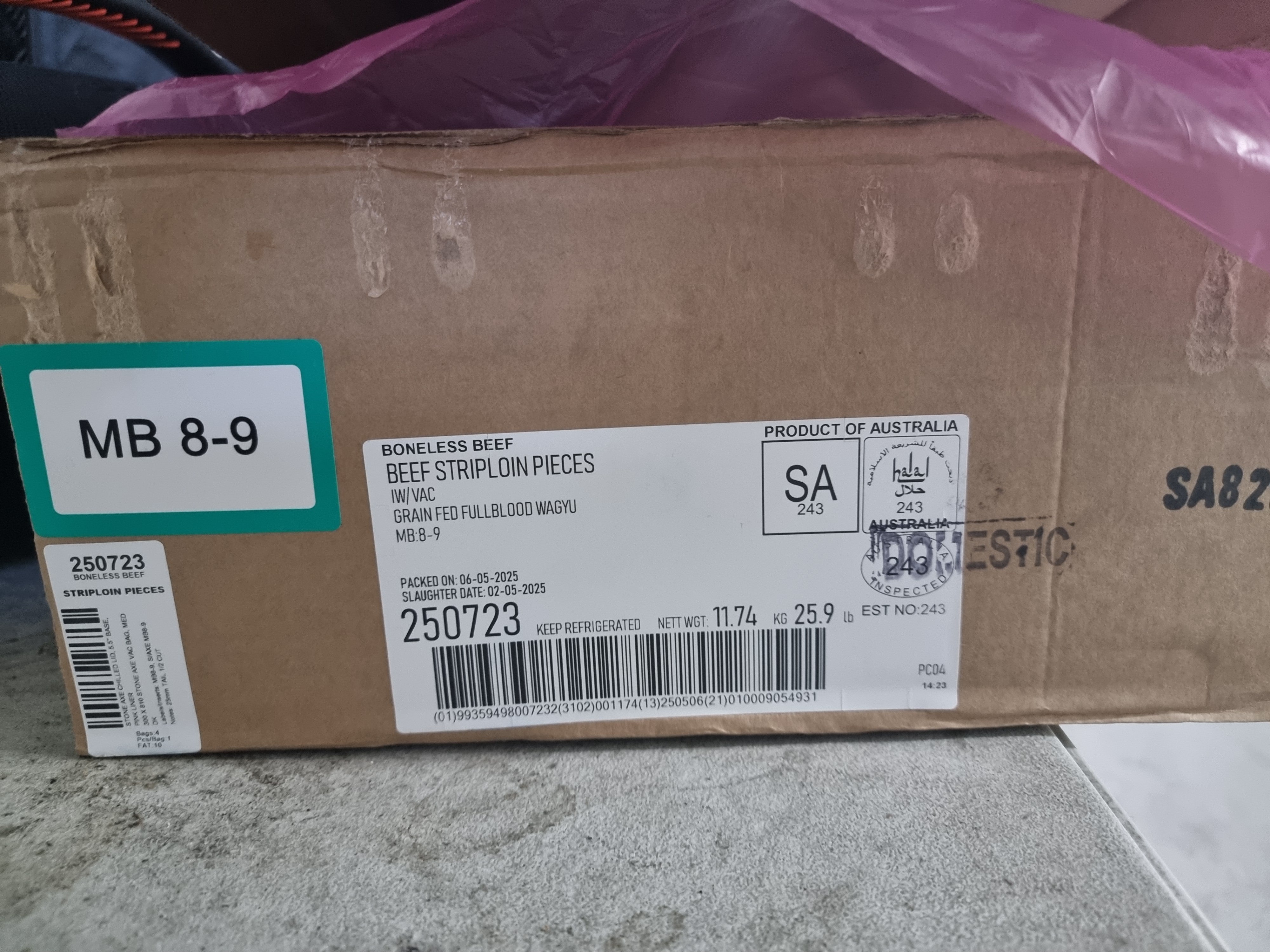 Stone Axe Full Blood Wagyu Porterhouse (MB 8–9+) $149/kg