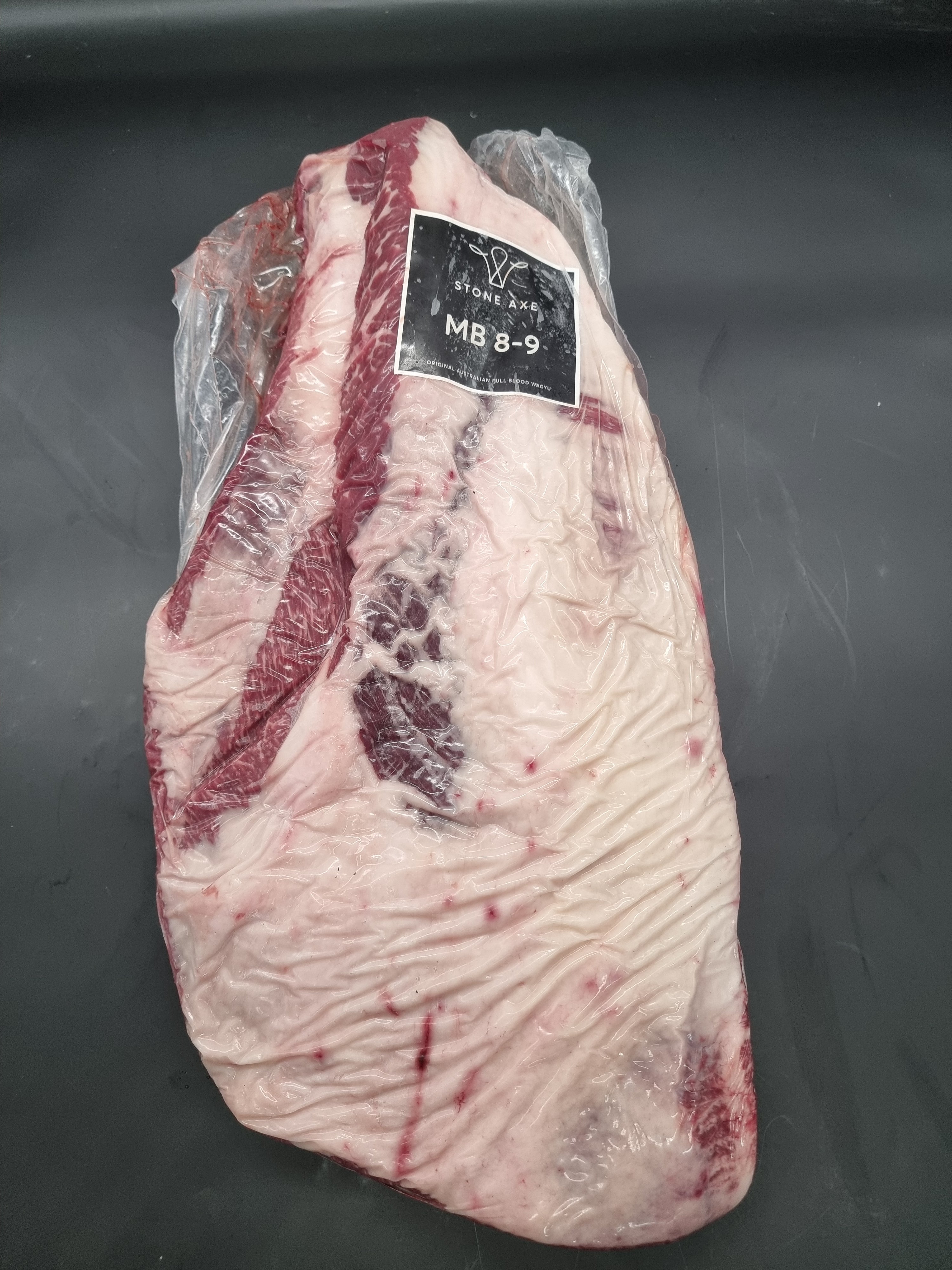 Stone Axe Full Blood Wagyu Brisket (MB 8–9+) $31/kg
