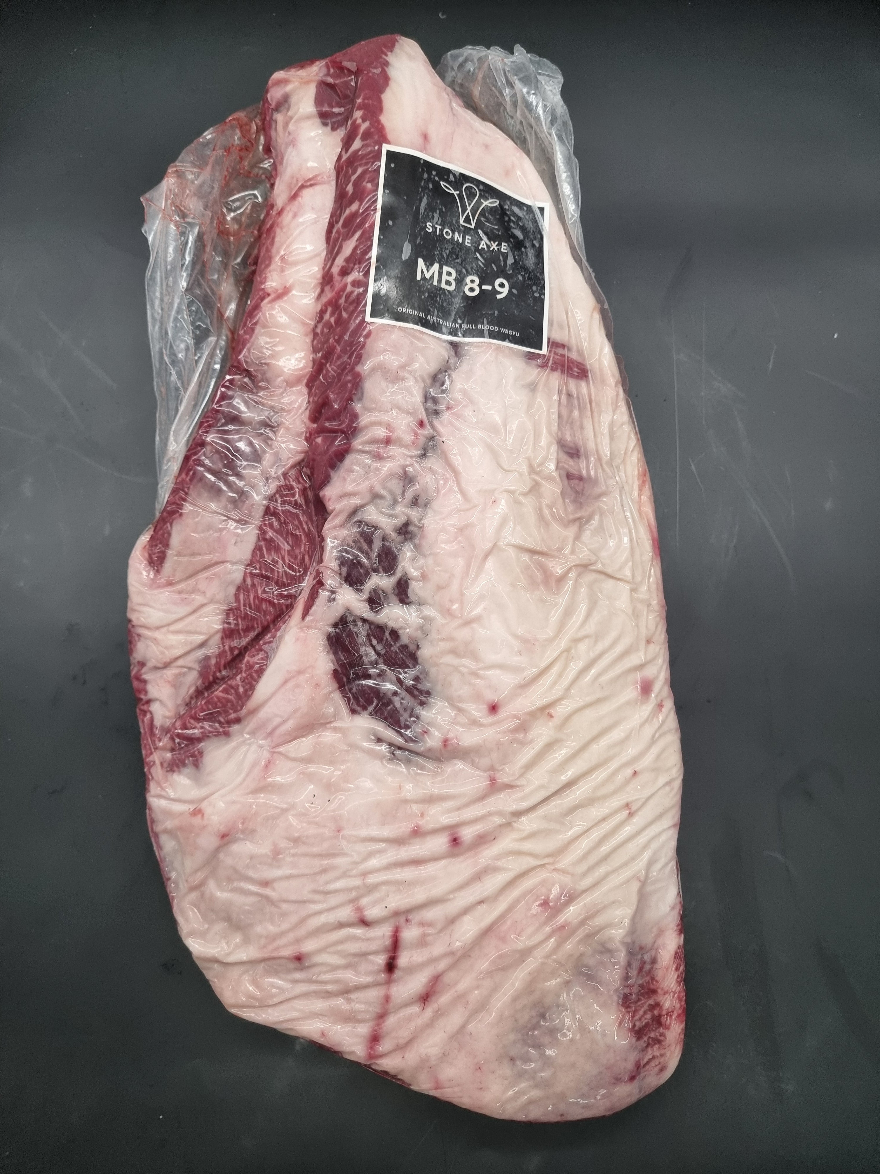 Stone Axe Full Blood Wagyu Brisket (MB 8–9+) $31/kg