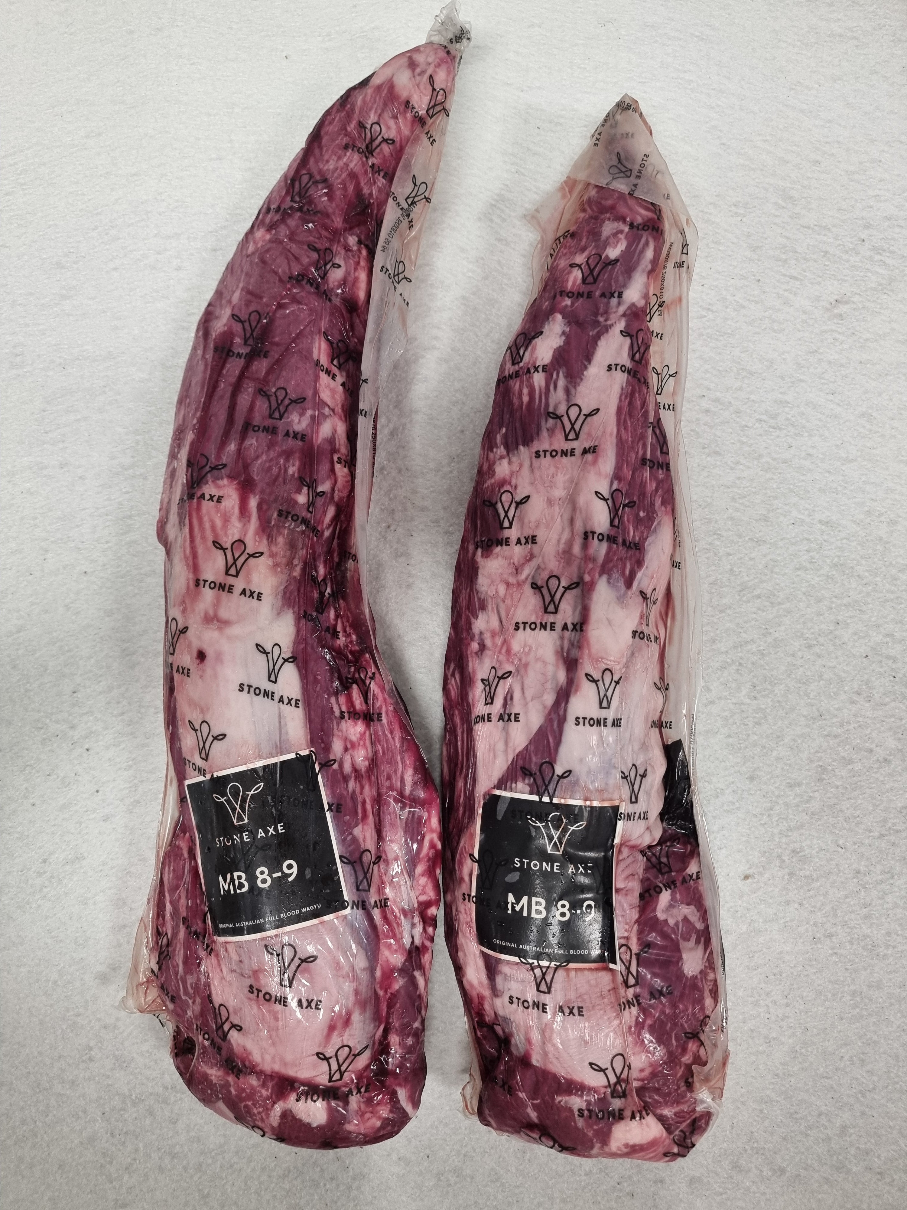 Stone Axe Full Blood Wagyu Eye Fillet (MB 8–9+) $199/kg