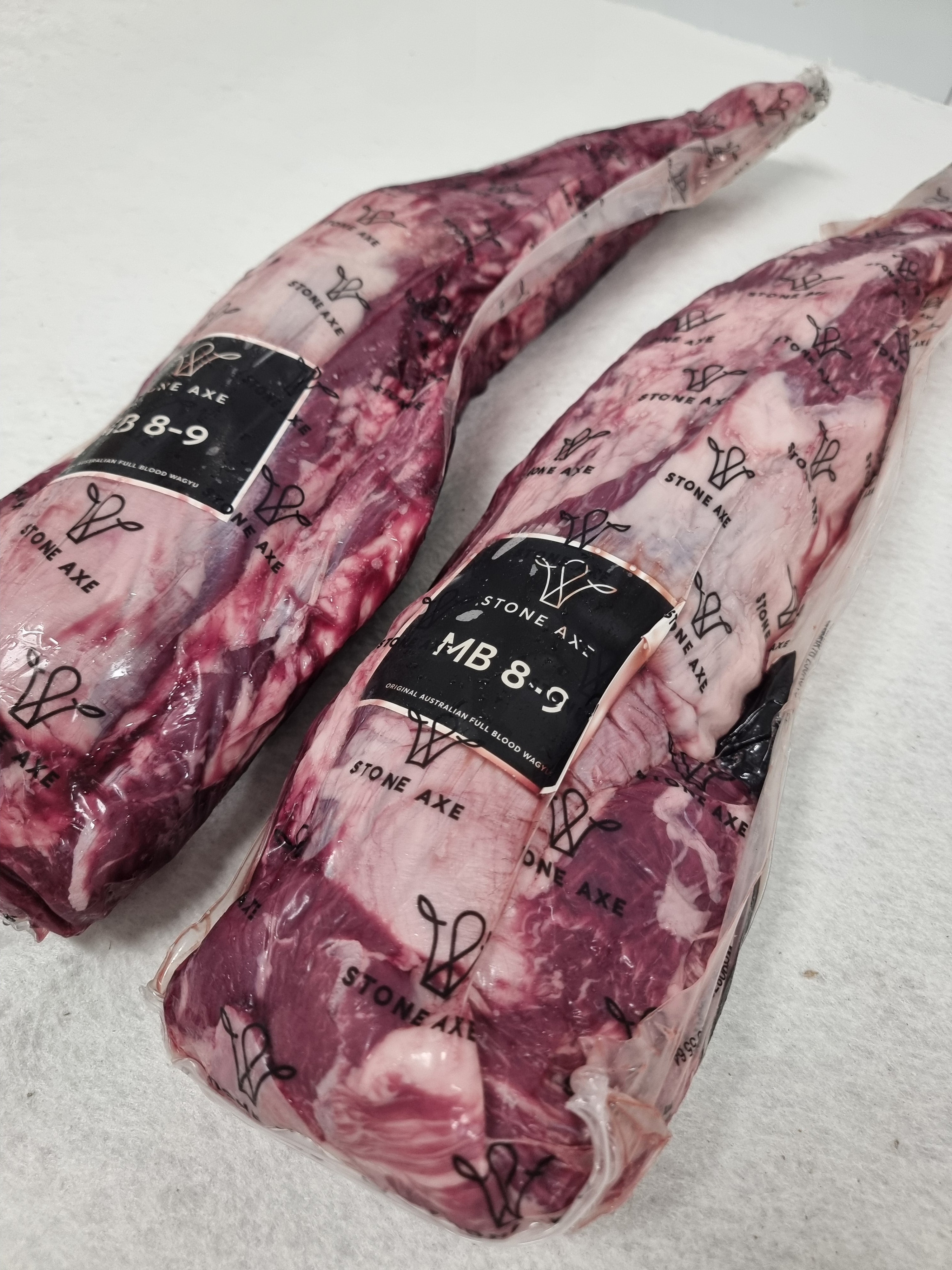 Stone Axe Full Blood Wagyu Eye Fillet (MB 8–9+) $199/kg