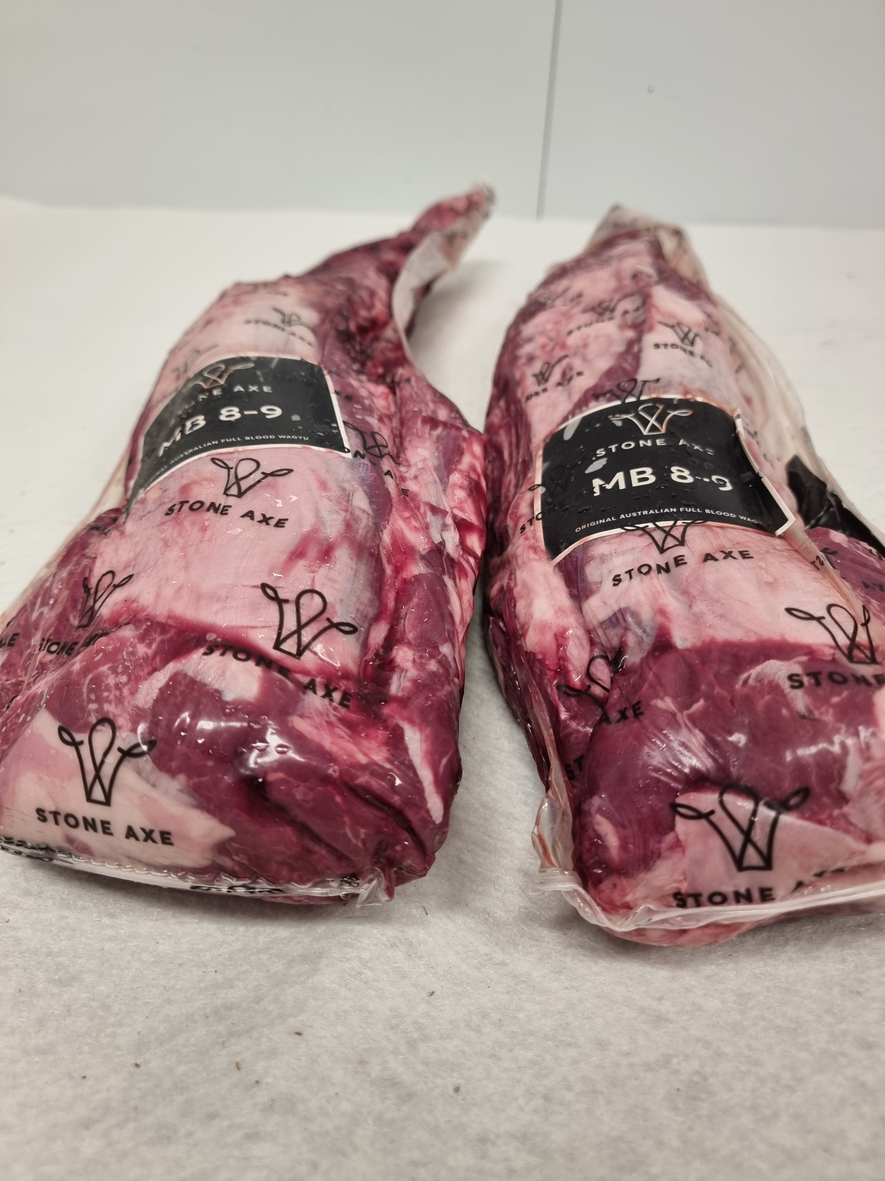 Stone Axe Full Blood Wagyu Eye Fillet (MB 8–9+) $199/kg