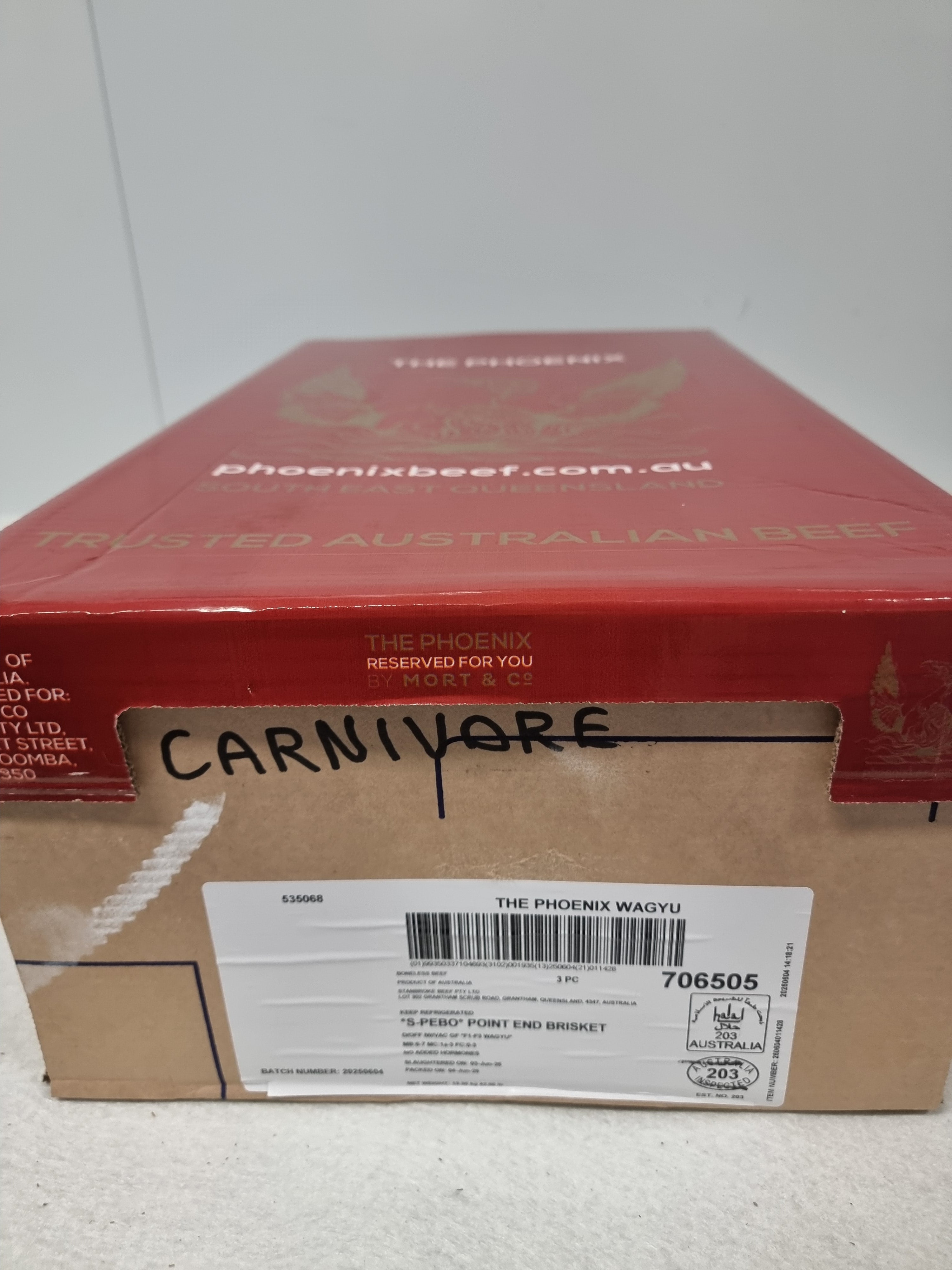 PE BRISKET WAGYU MB6-7-PHOENIX $29/kg (Mort & Co)