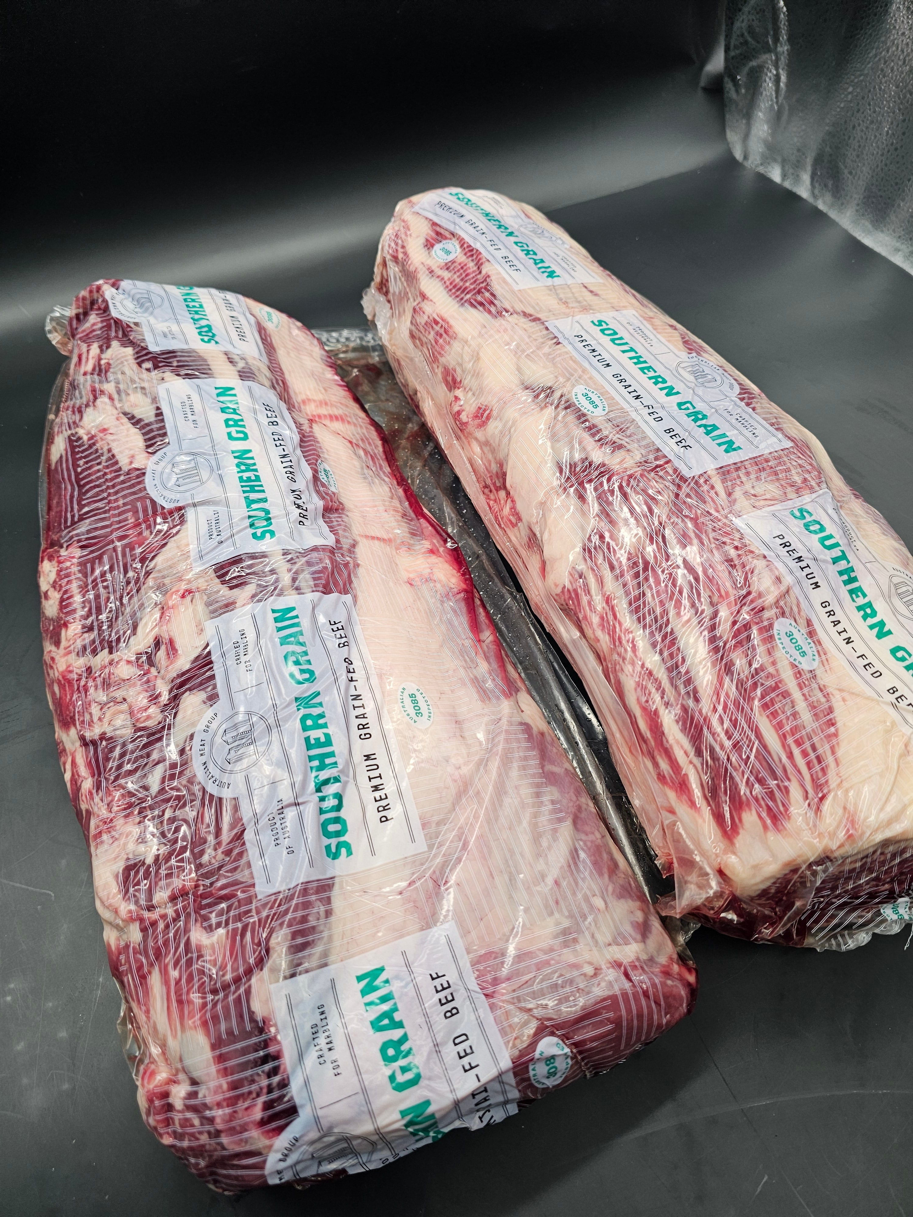 150-Day Grain-Fed Angus Scotch Cube Roll MB4 Boneless Ribeye Roll - Southern Grain $63/kg