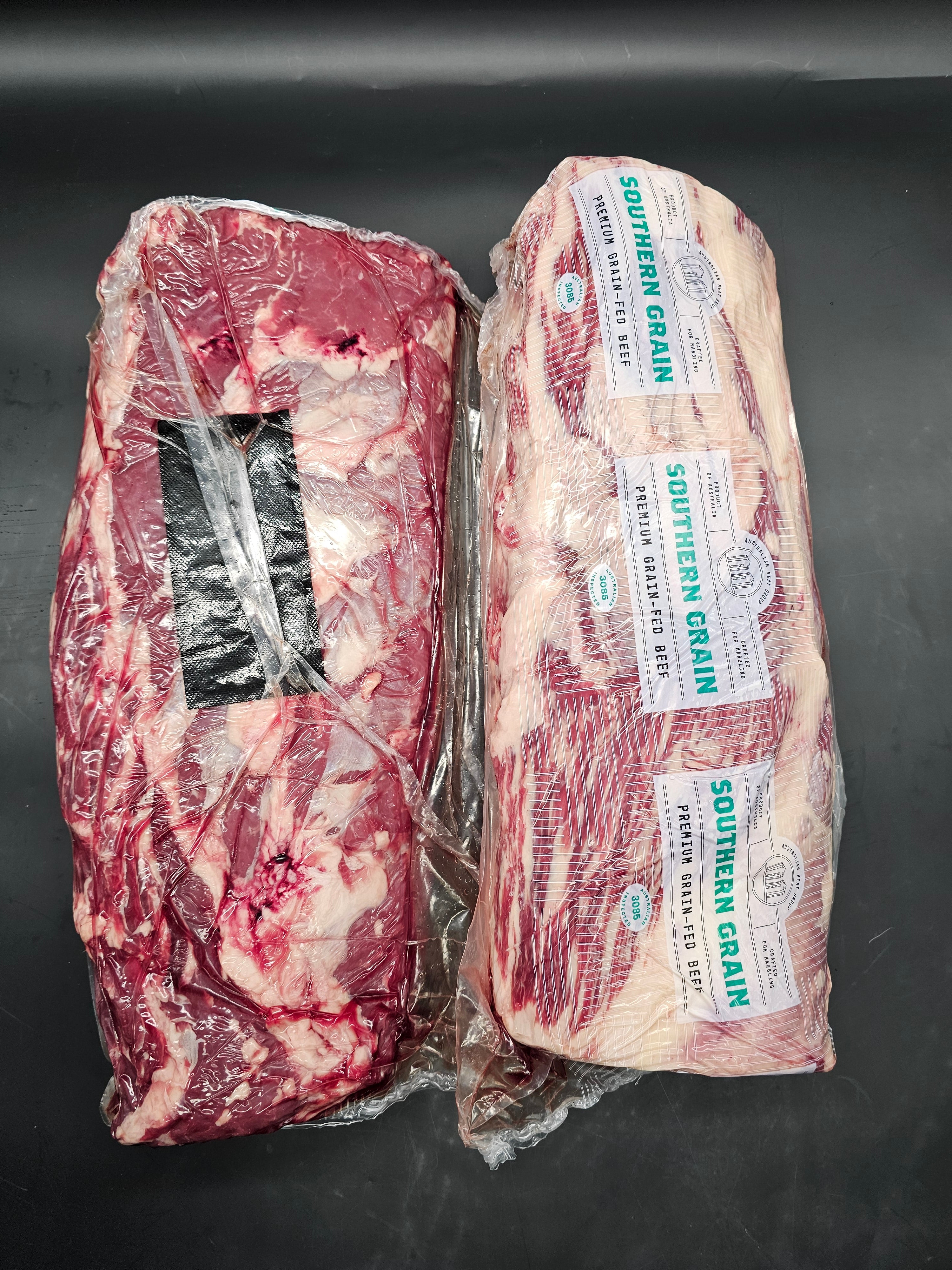 150-Day Grain-Fed Angus Scotch Cube Roll MB4 Boneless Ribeye Roll - Southern Grain $63/kg