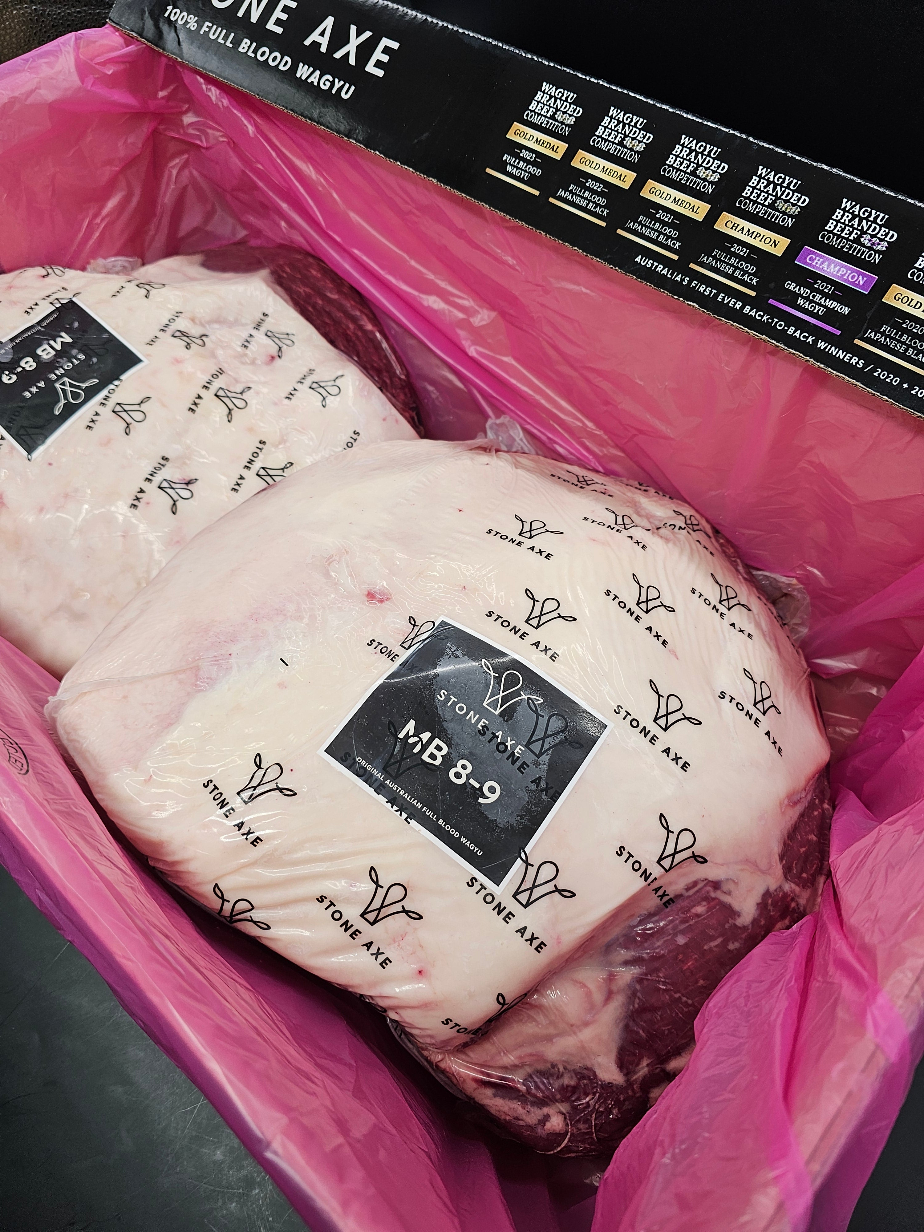Stone Axe Fullblood Wagyu Beef D-Rump MB 8–9 – The Ultimate Wagyu Experience $52/kg