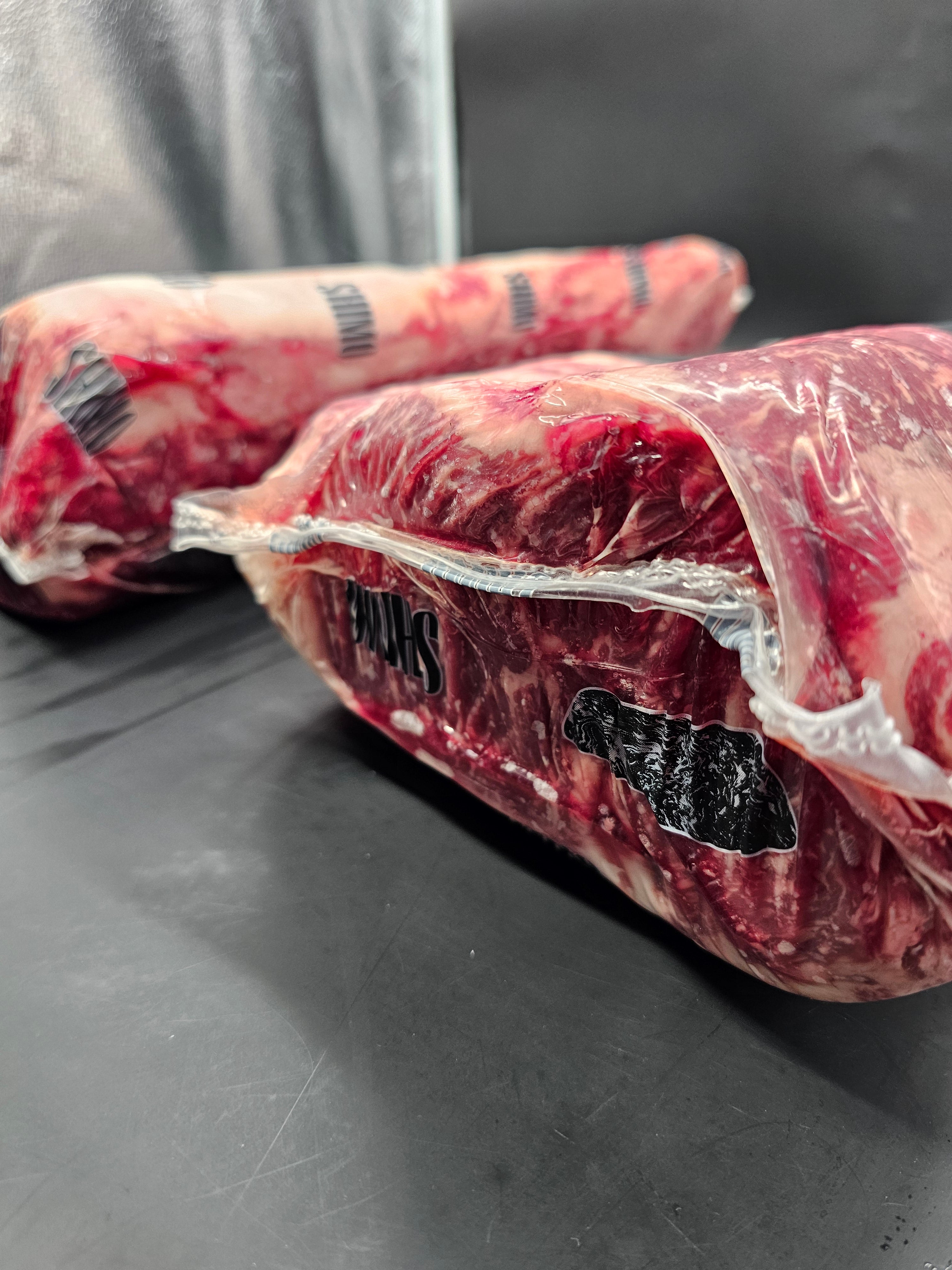 Shimo Grain-Fed Wagyu  Striploin MB 7–8 $98 KG