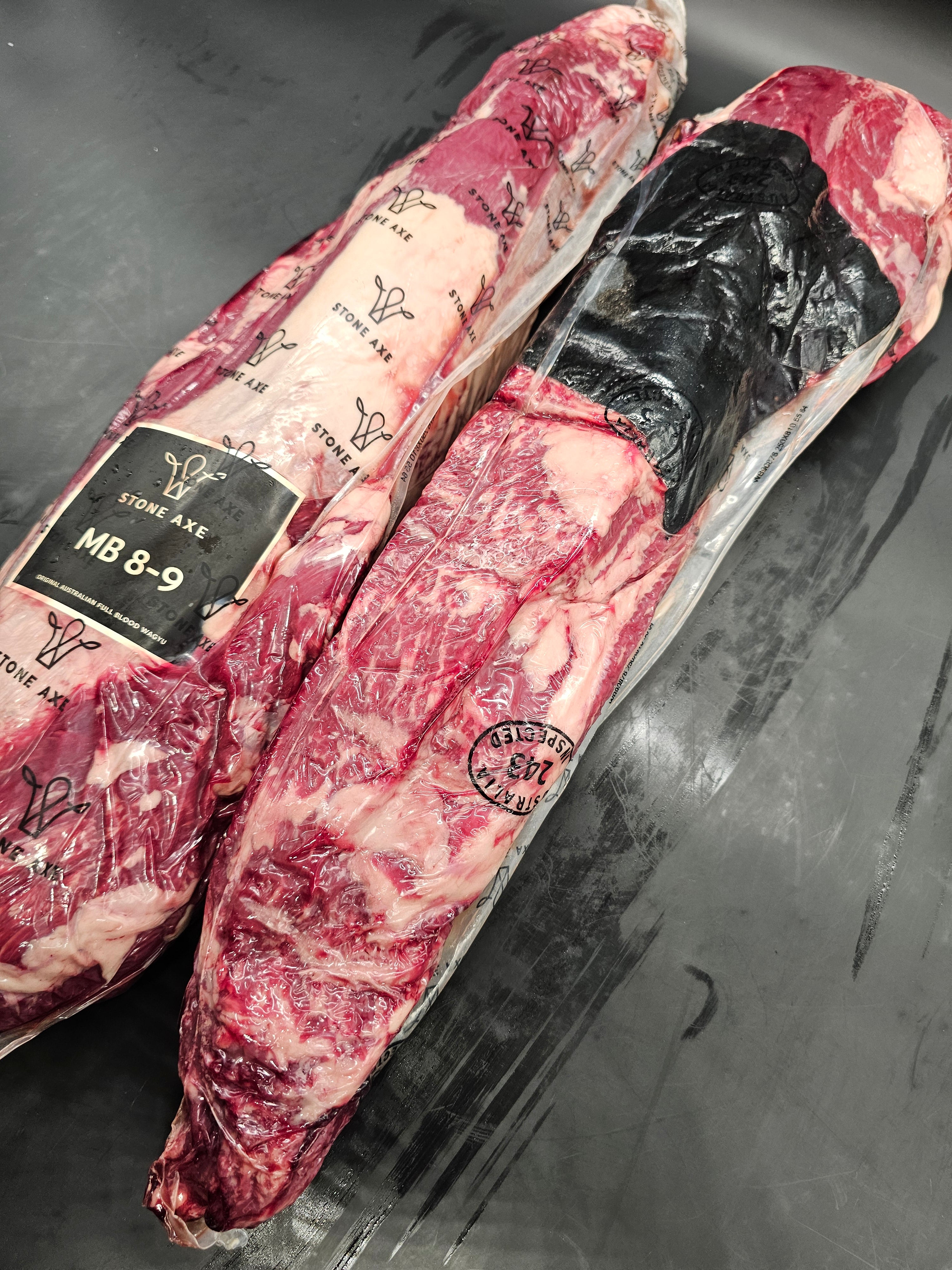Stone Axe Full Blood Wagyu Eye Fillet (MB 8–9+) $199/kg