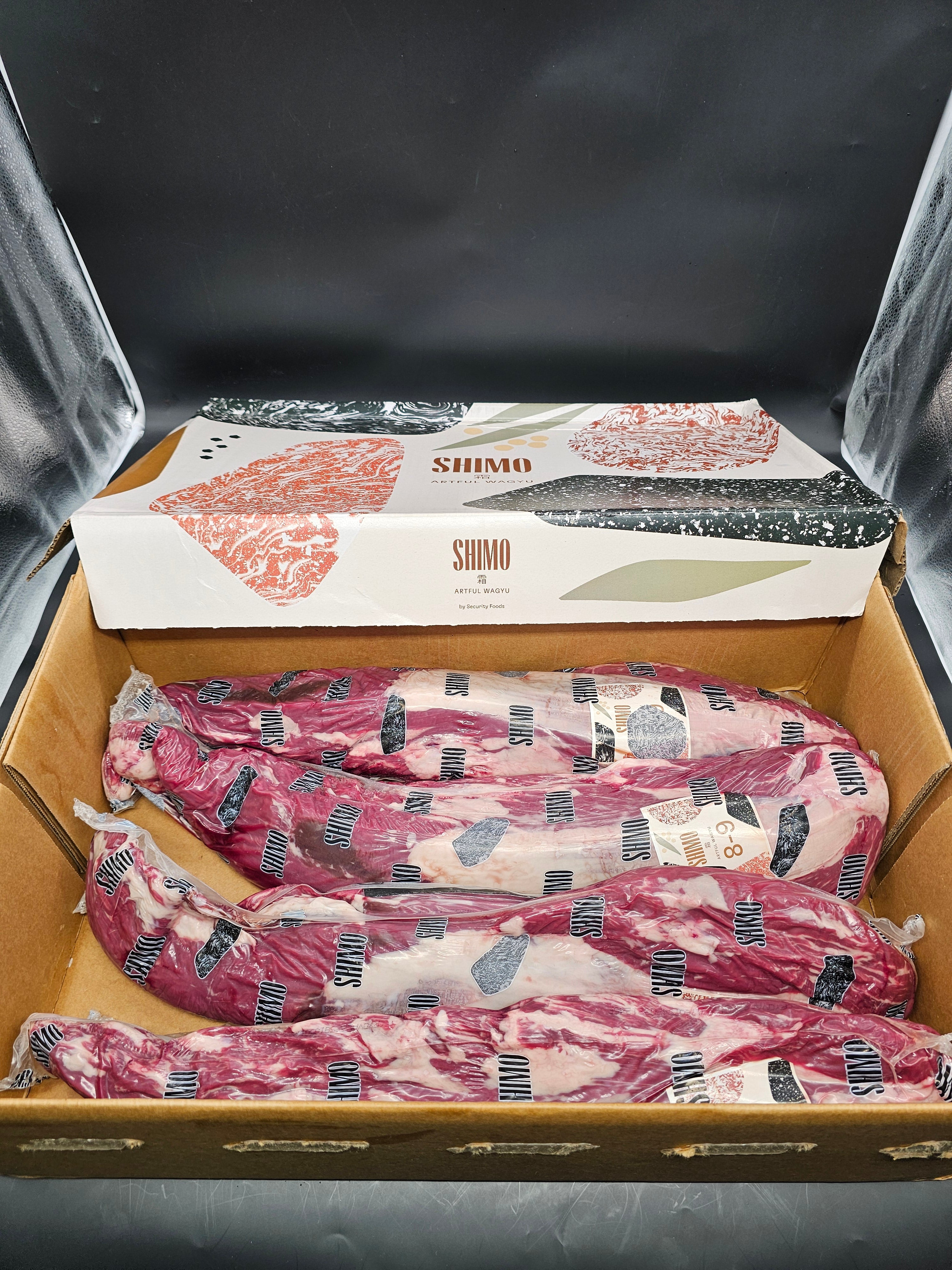 Shimo Artful Wagyu Tenderloin Side (Strap-Off) MB 8–9 – Unmatched Wagyu Elegance $118KG