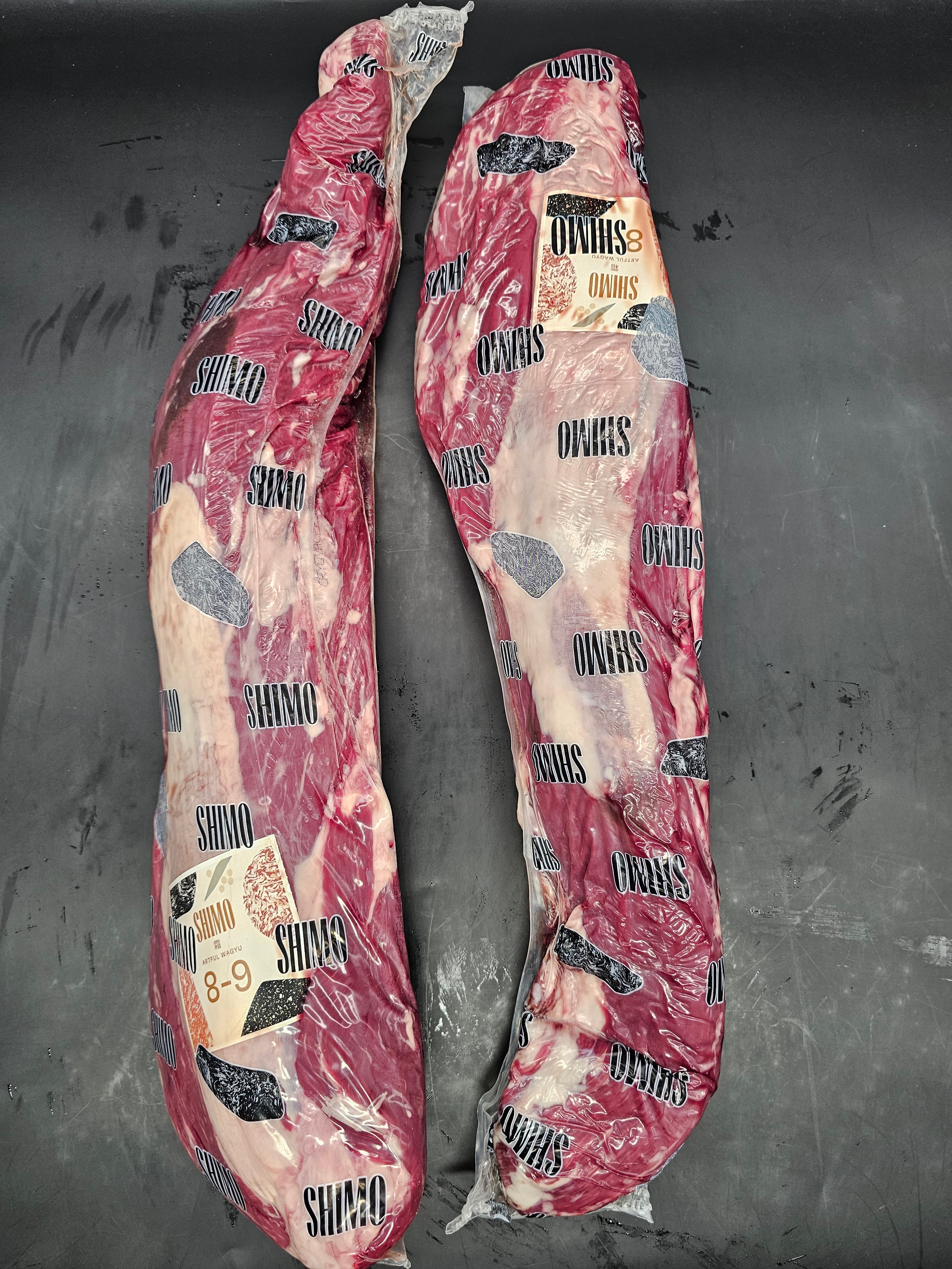 Shimo Artful Wagyu Tenderloin Side (Strap-Off) MB 8–9 – Unmatched Wagyu Elegance $118KG