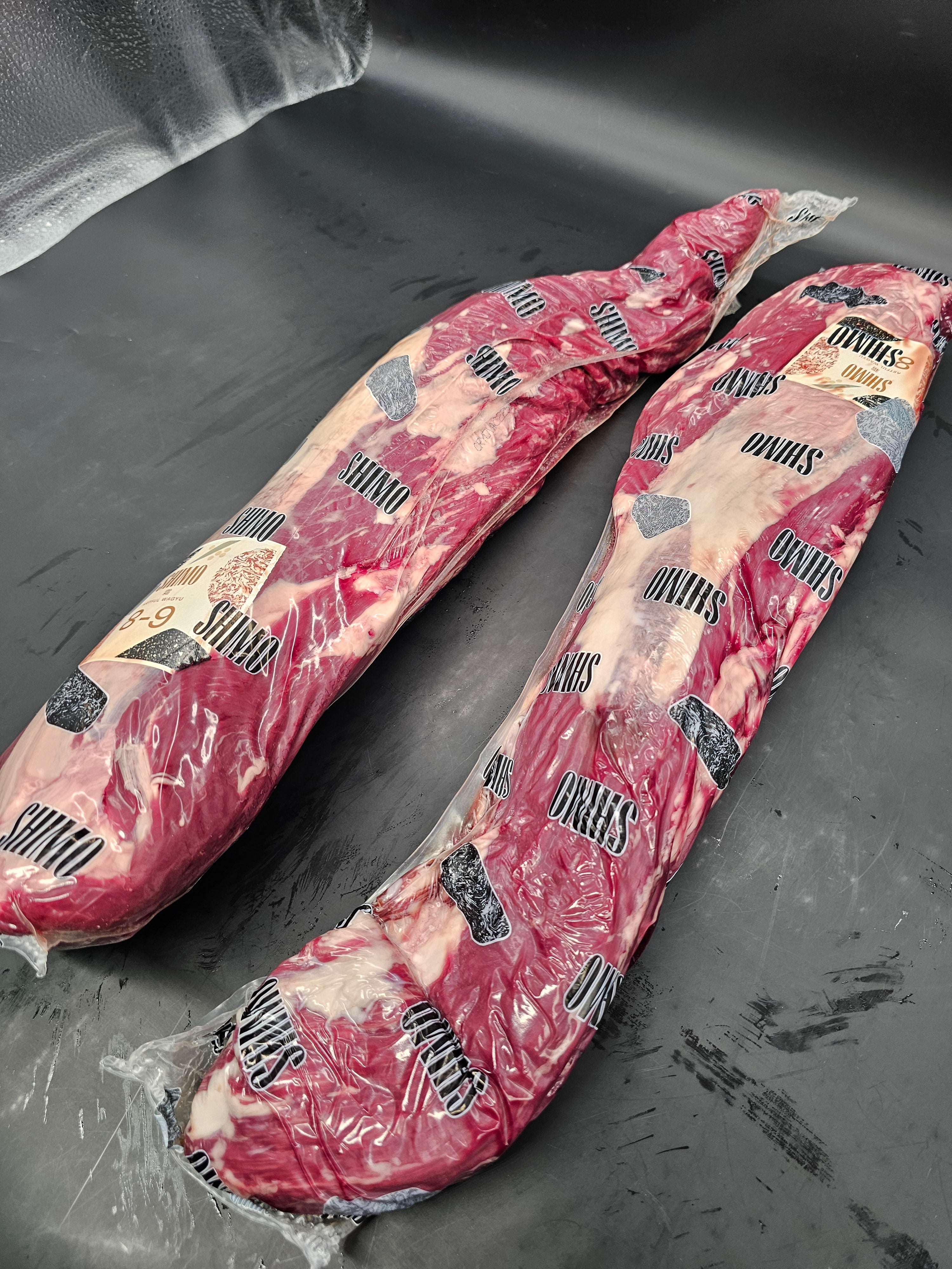 Shimo Artful Wagyu Tenderloin Side (Strap-Off) MB 8–9 – Unmatched Wagyu Elegance $118KG