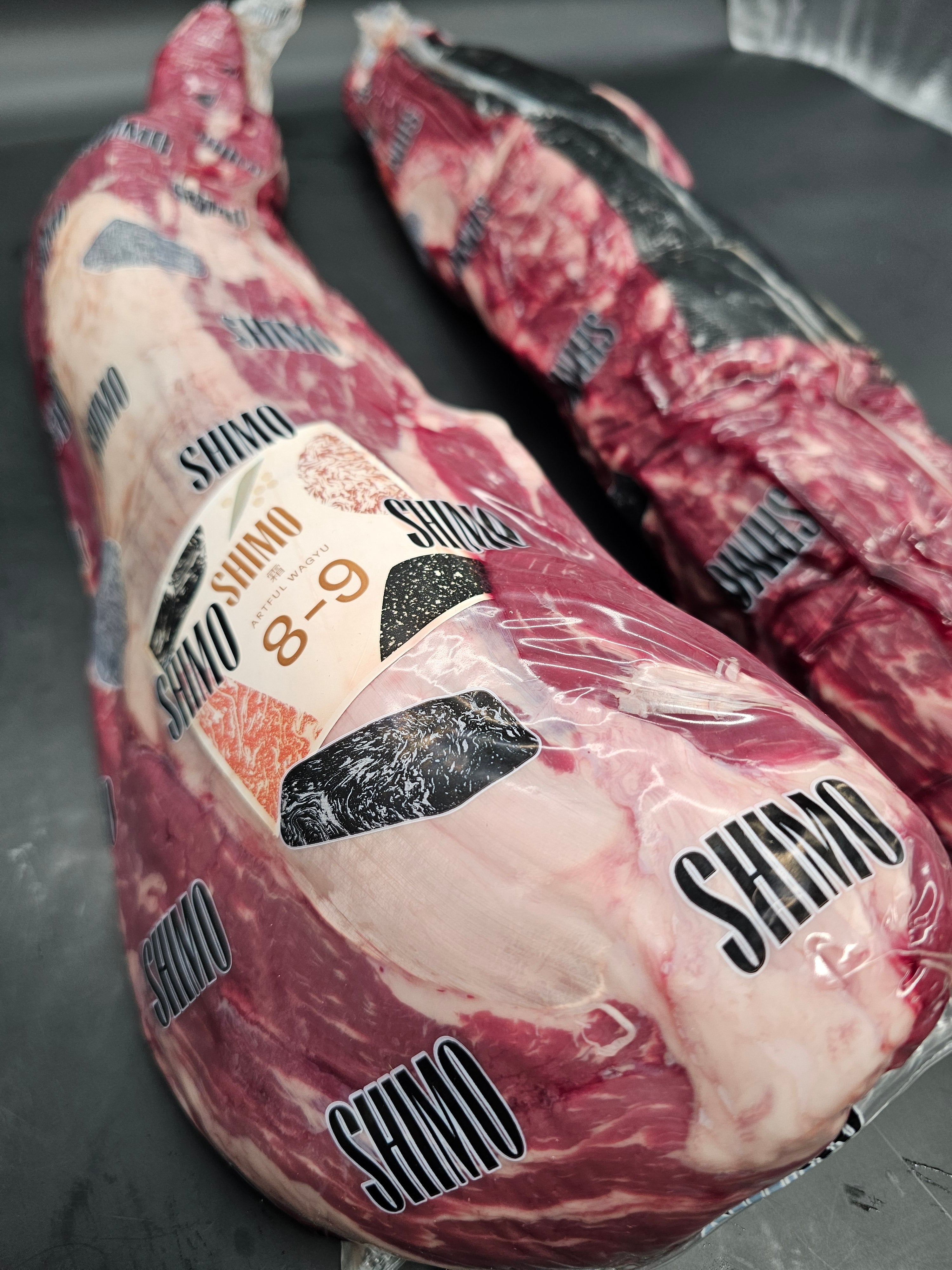 Shimo Artful Wagyu Tenderloin Side (Strap-Off) MB 8–9 – Unmatched Wagyu Elegance $118KG