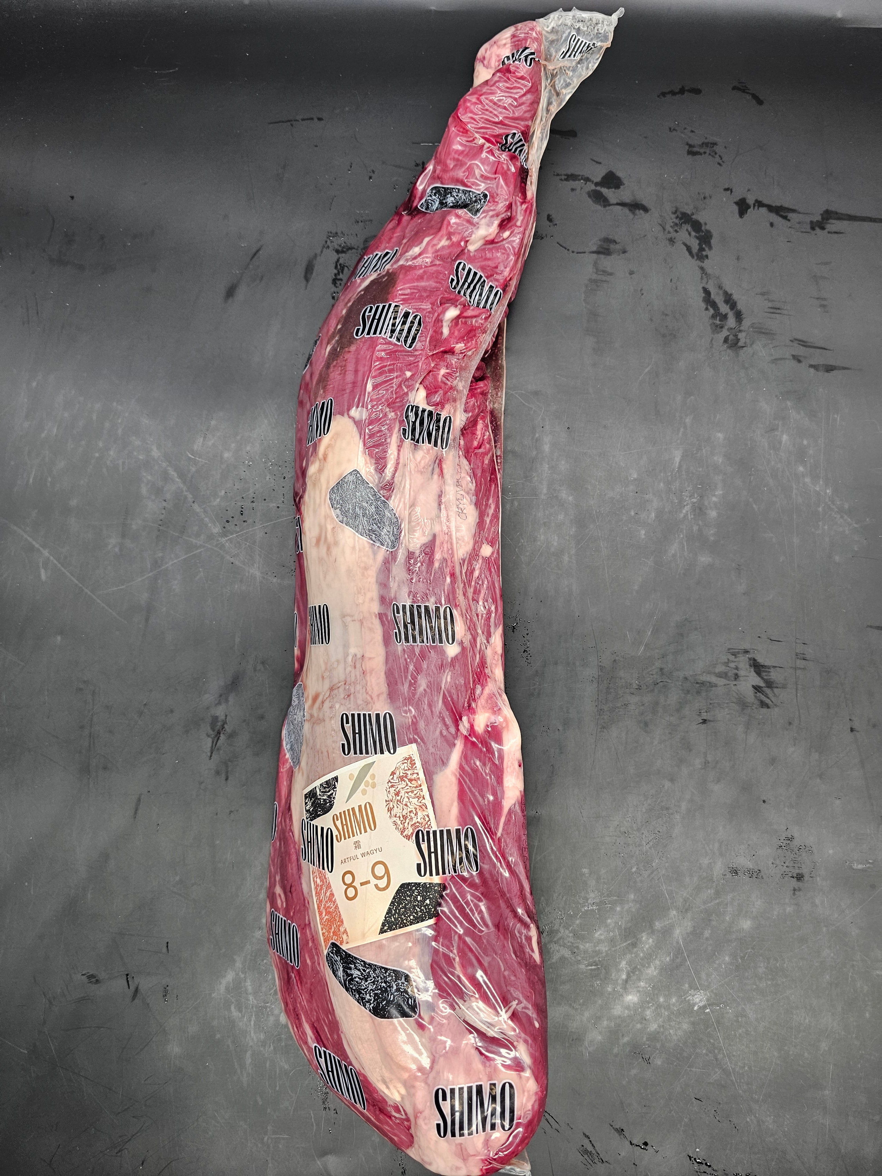 Shimo Artful Wagyu Tenderloin Side (Strap-Off) MB 8–9 – Unmatched Wagyu Elegance $118KG