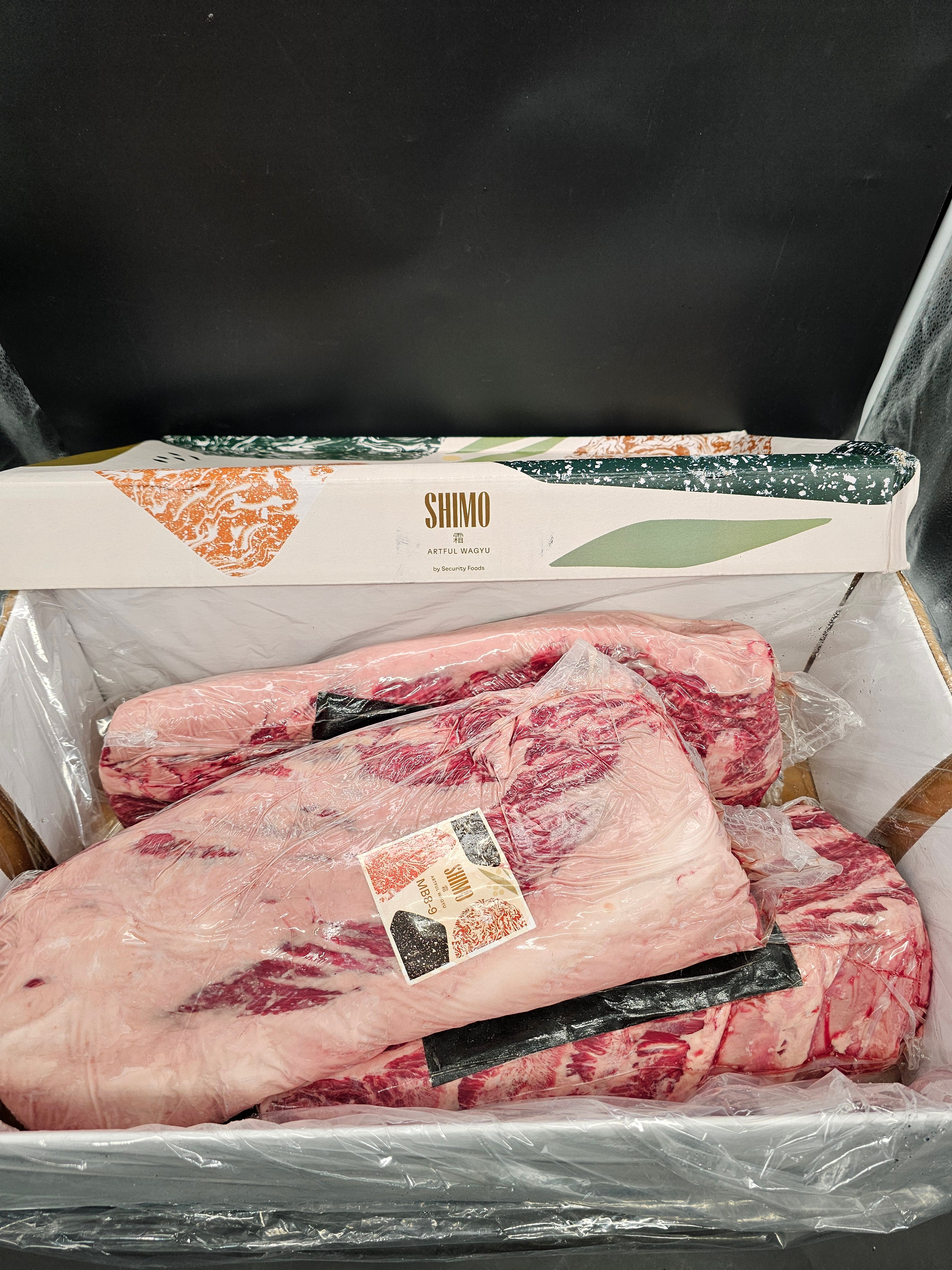 Shimo Artful Wagyu Cube Roll MB 8–9 – The Pinnacle of Grain-Fed Wagyu Versatility $109/kg