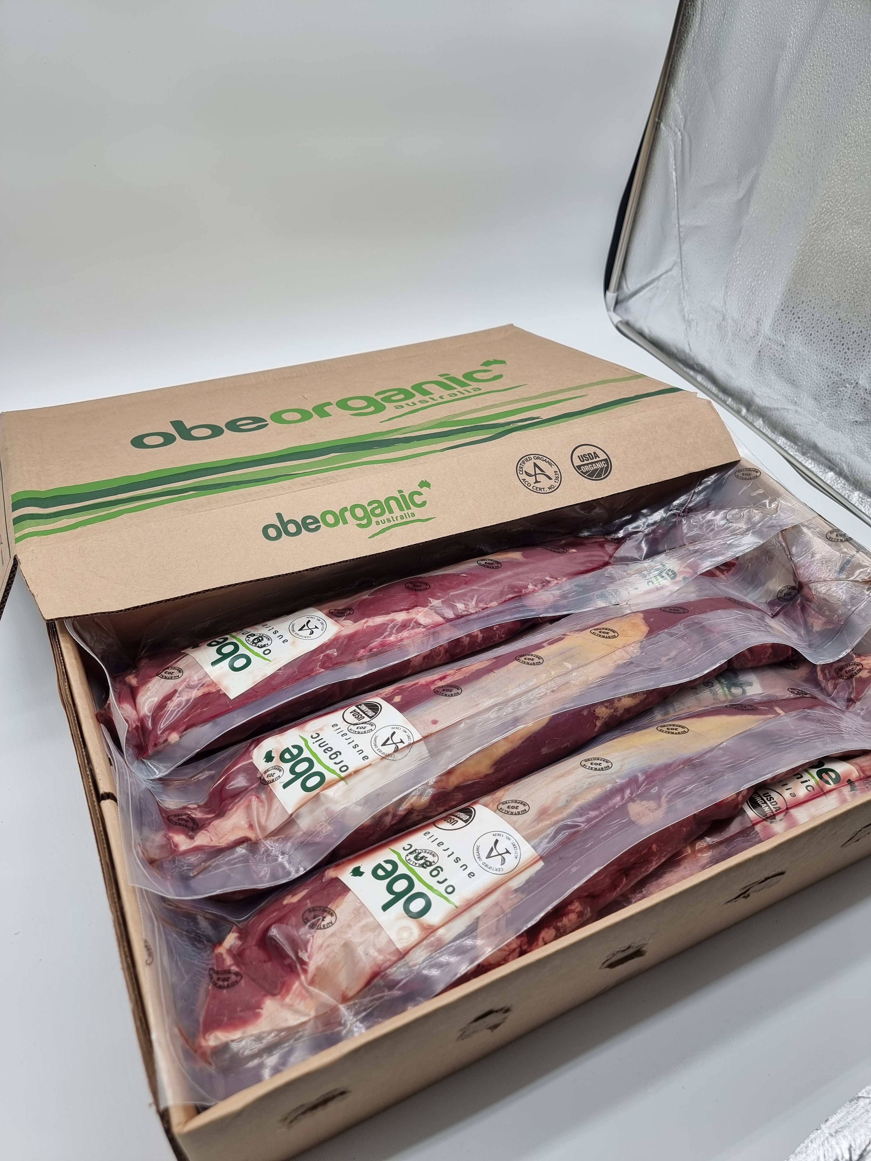 OBE Organic 100% Grass-Fed and Finished - Eye Fillet - $73/kg