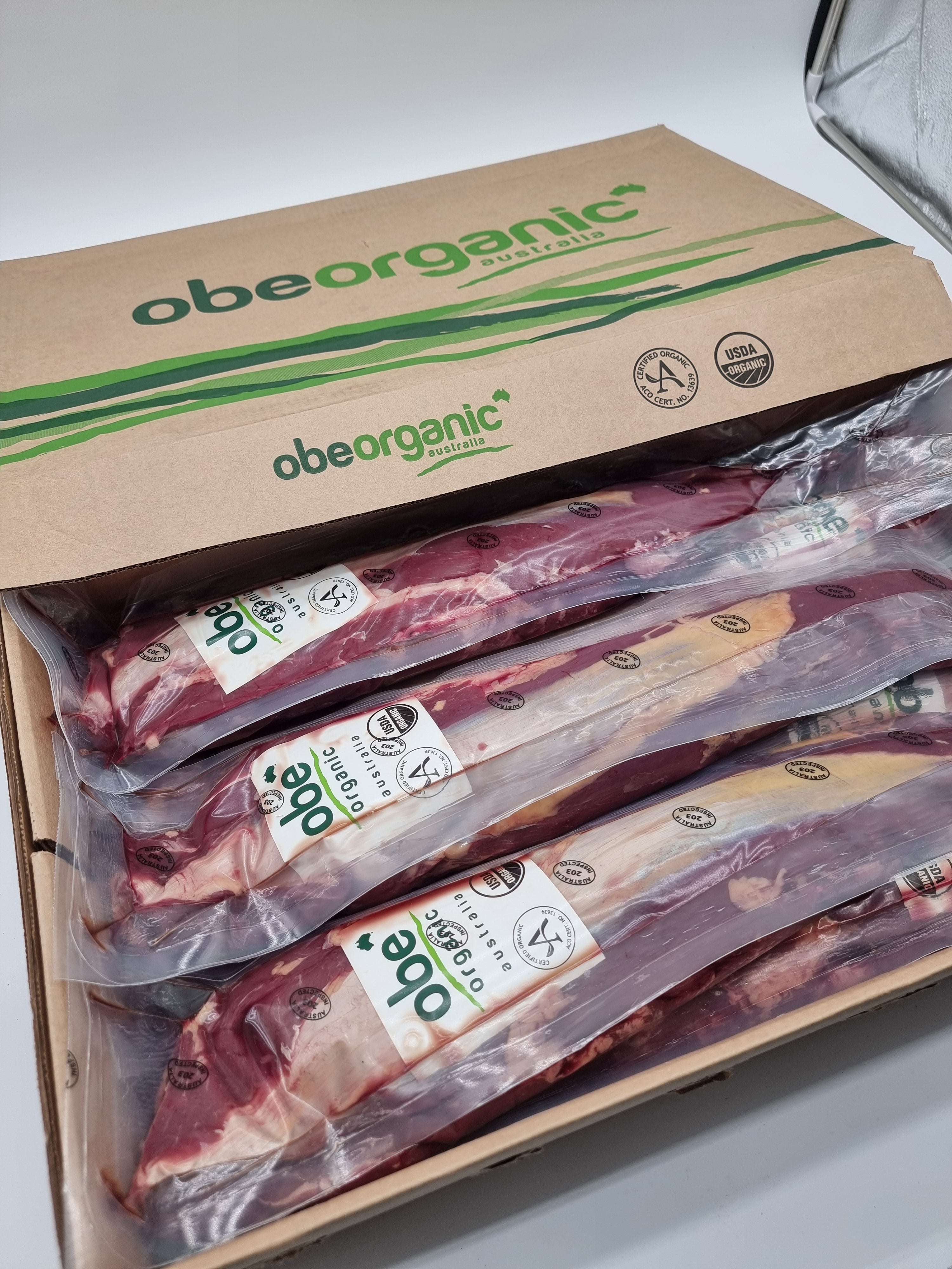 OBE Organic 100% Grass-Fed and Finished - Eye Fillet - $73/kg