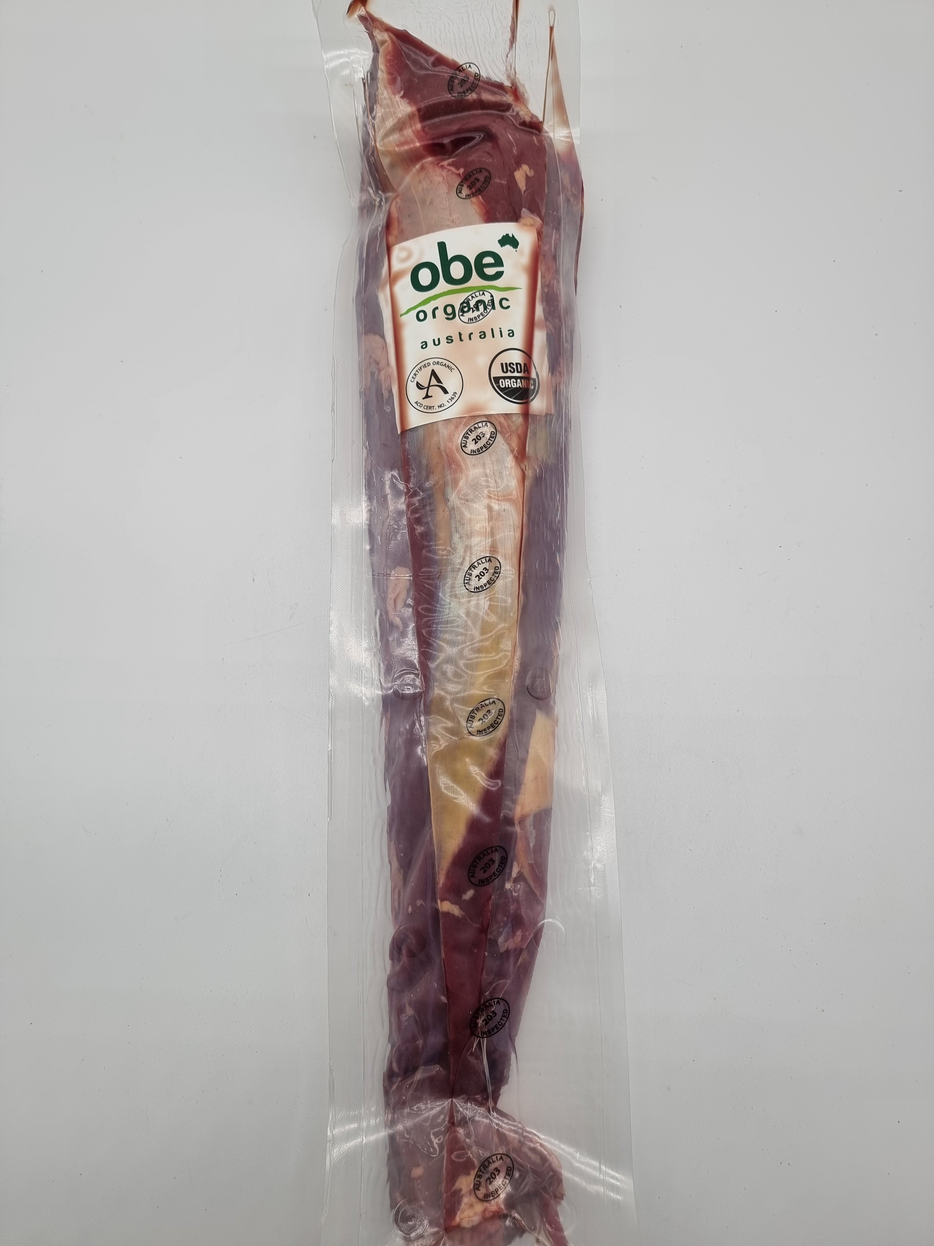OBE Organic 100% Grass-Fed and Finished - Eye Fillet - $73/kg
