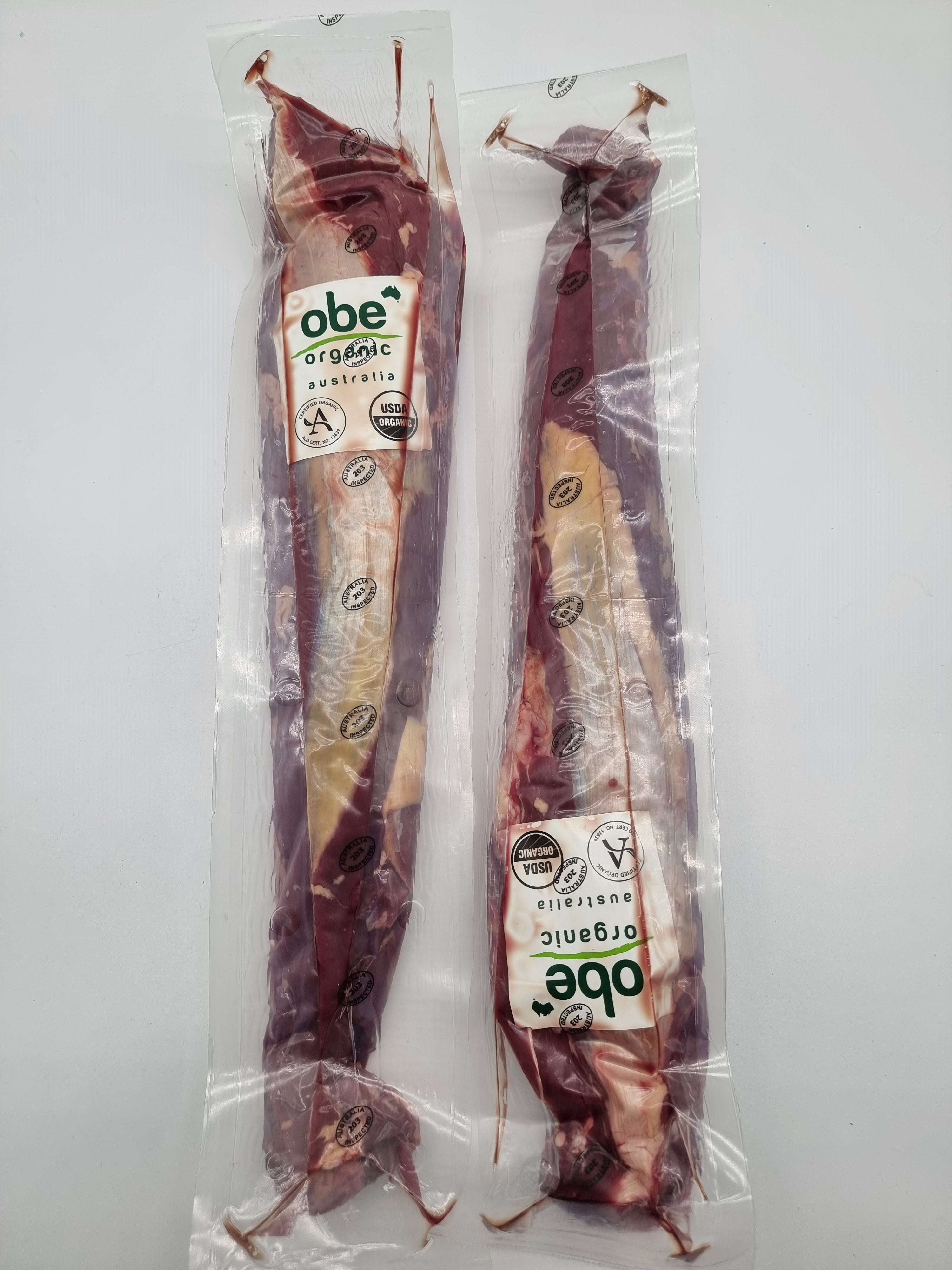 OBE Organic 100% Grass-Fed and Finished - Eye Fillet - $73/kg