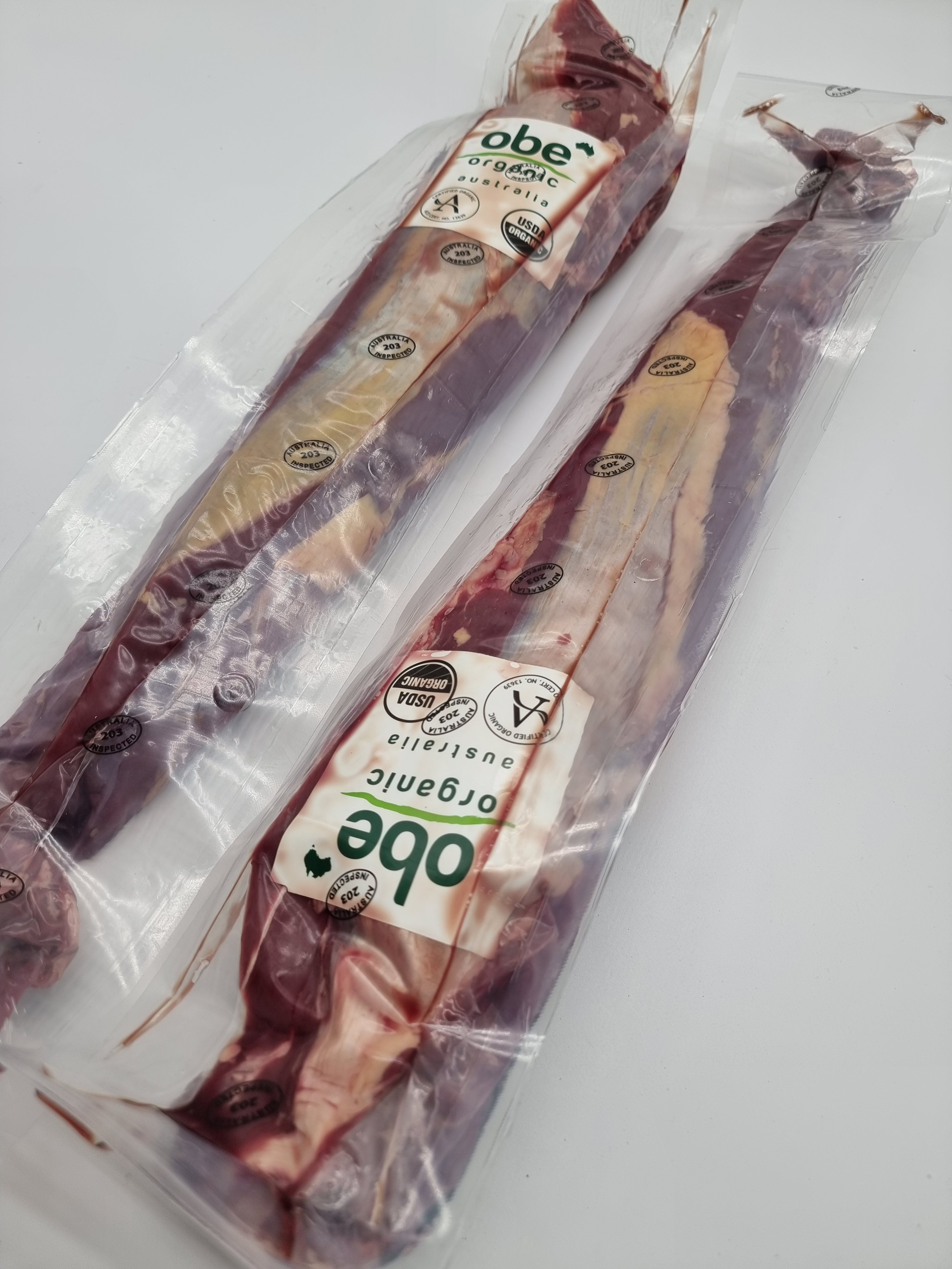 OBE Organic 100% Grass-Fed and Finished - Eye Fillet - $73/kg