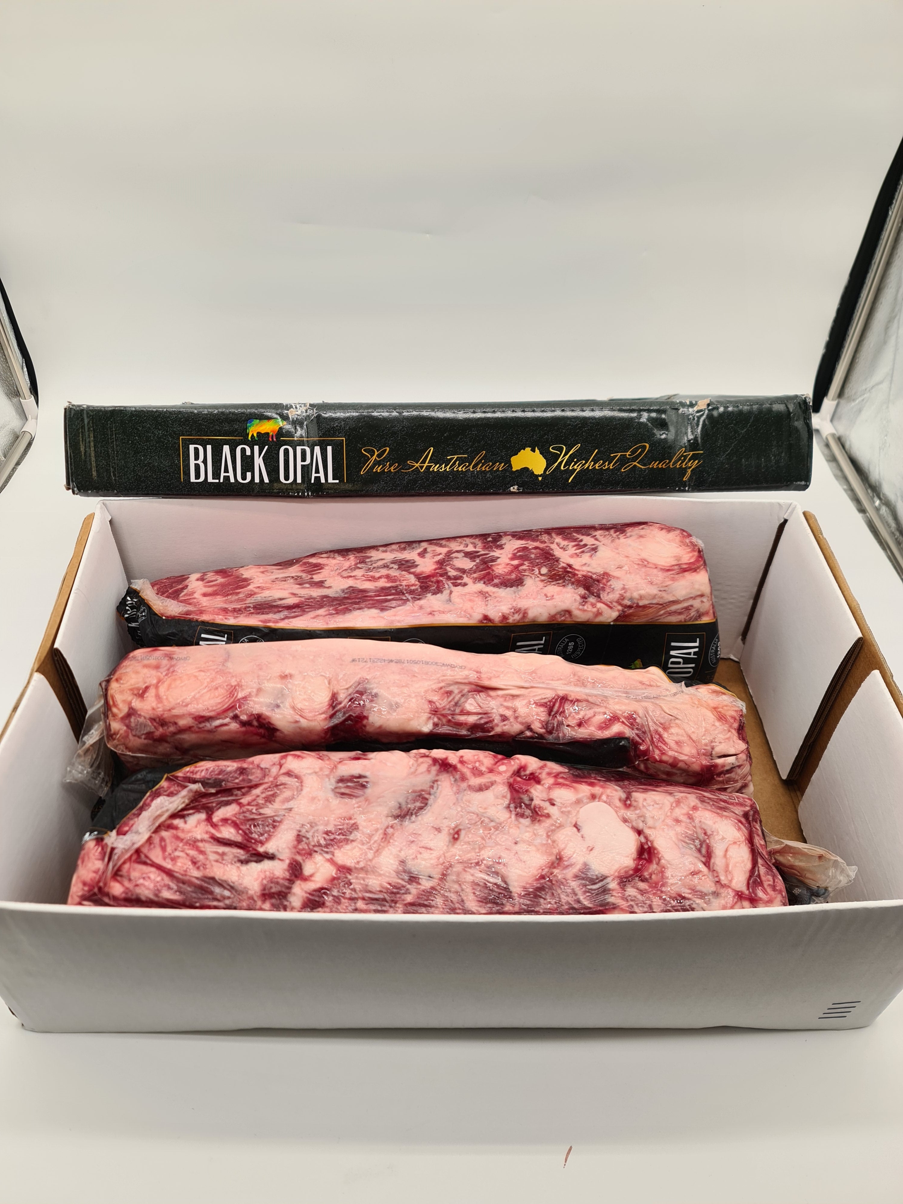 Black Opal Grain Fed F1 Wagyu MB8-9 Scotch Cube Roll $97/KG