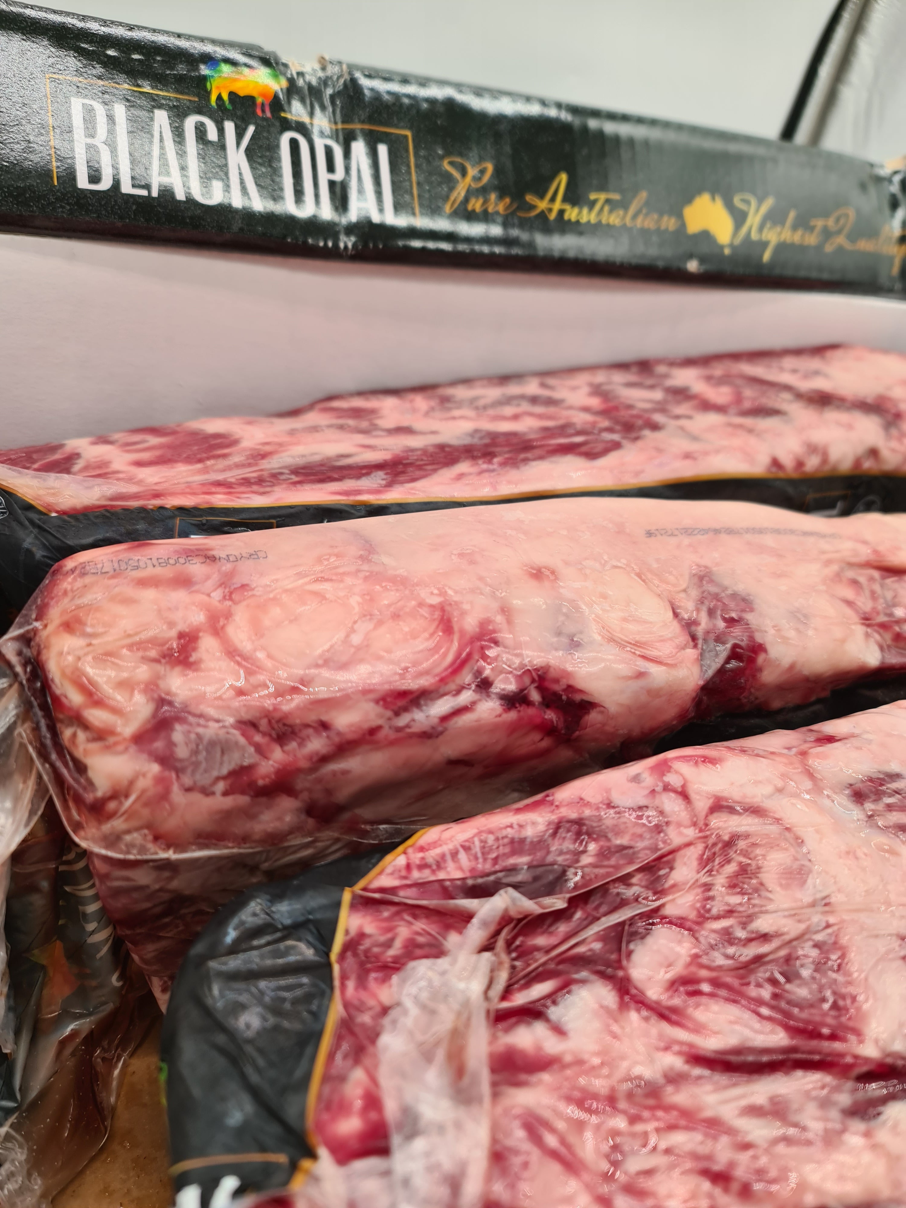 Black Opal Grain Fed F1 Wagyu MB8-9 Scotch Cube Roll $97/KG