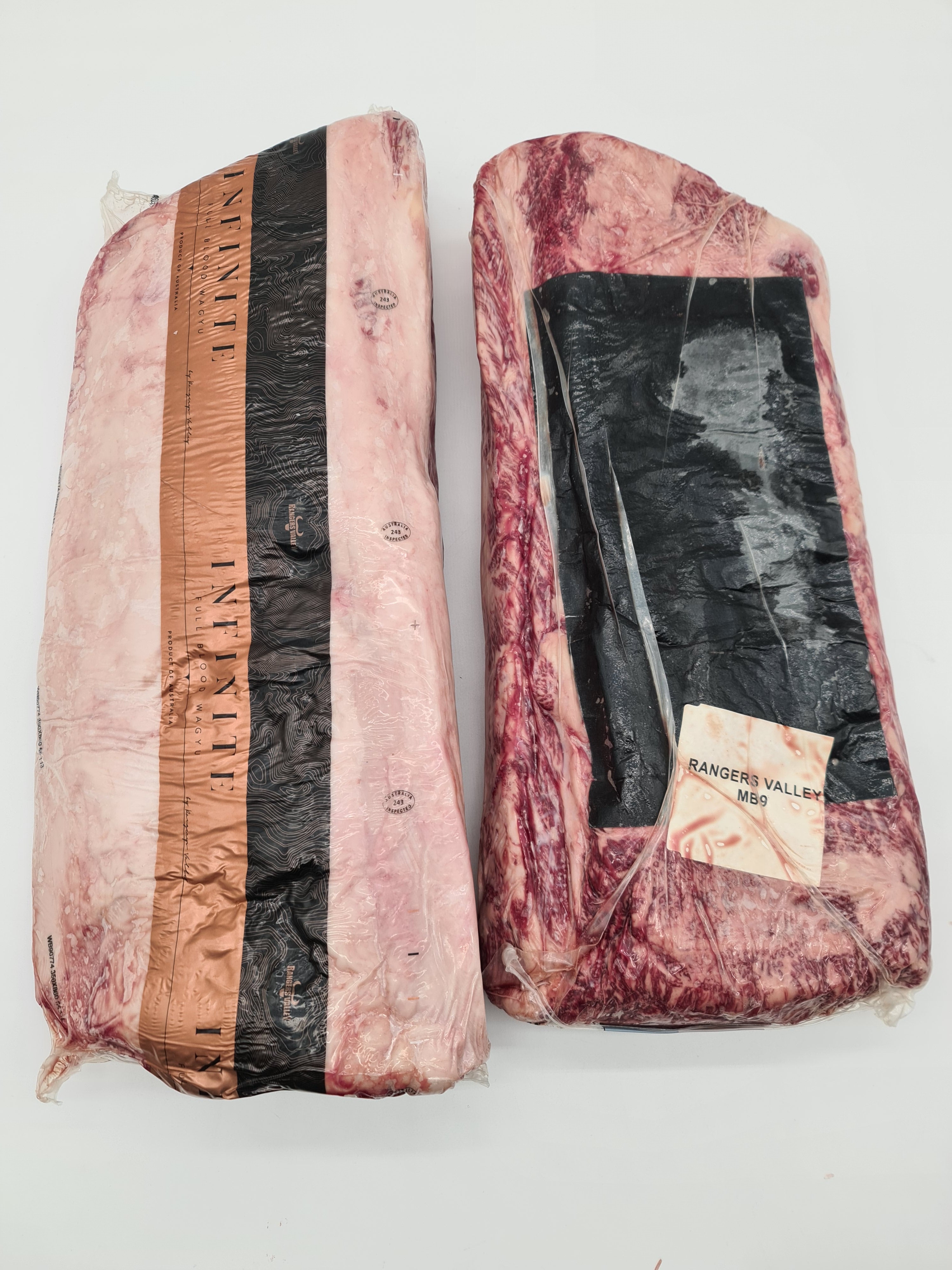 Ranger's Valley Infinite Full Blood Wagyu Porterhouse Striploin MB9+ $99/kg *Special*