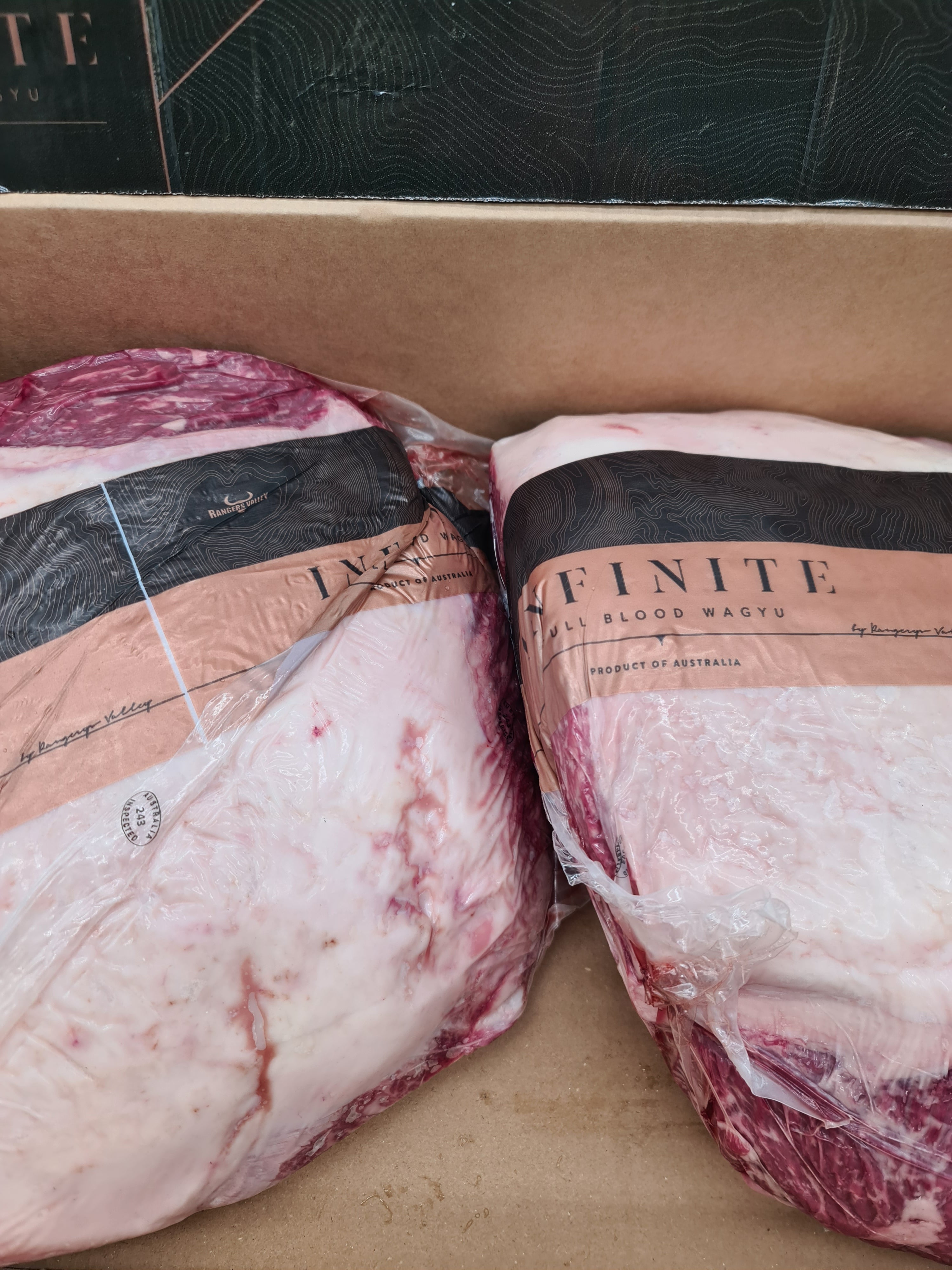 Rangers Valley Infinite Full Blood Wagyu Rump MB9+ $36/kg
