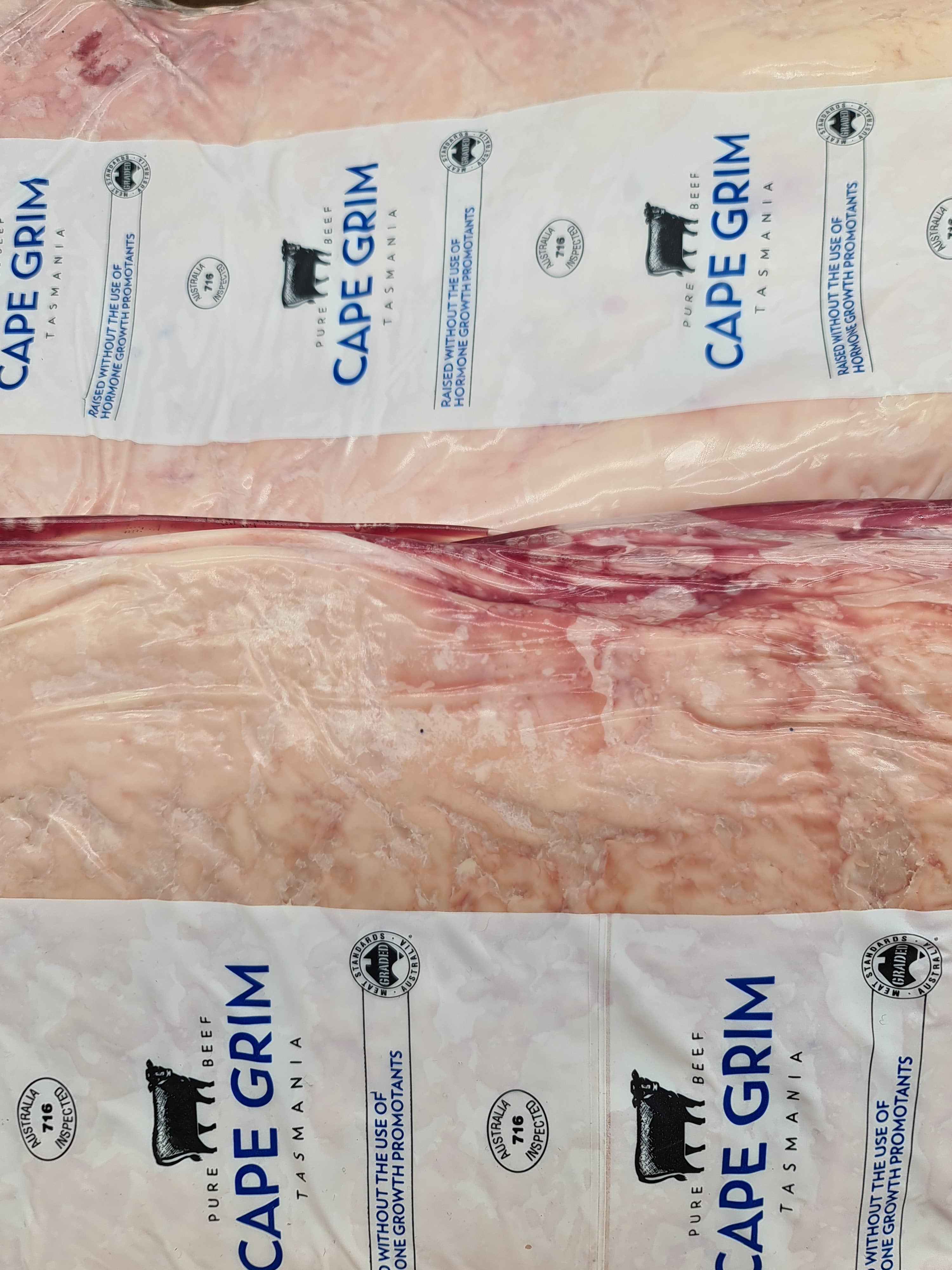 Cape Grim Porterhouse Striploin MB4 – 100% Grass-Fed, Premium Tasmanian Beef $58/kg