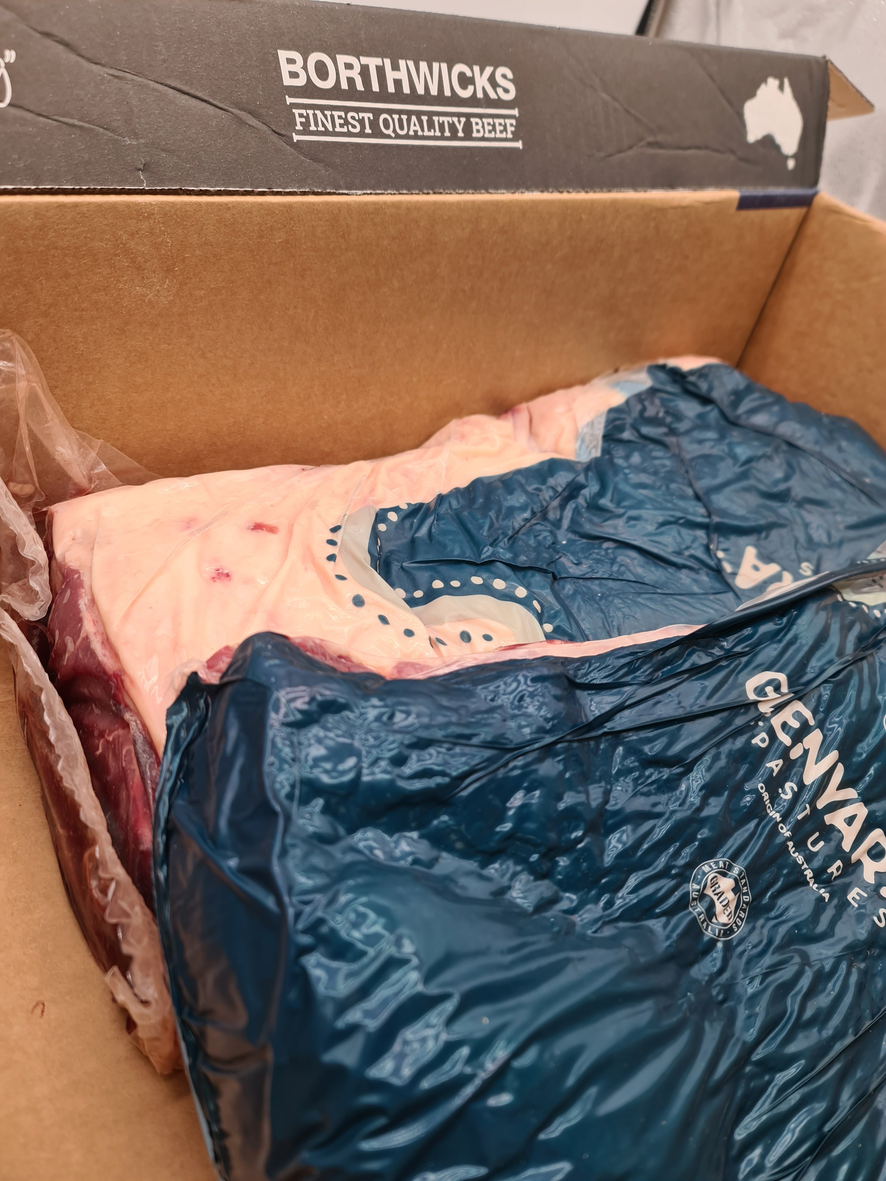 Borthwicks Finest Quality Beef Striploin (Porterhouse) $31/kg