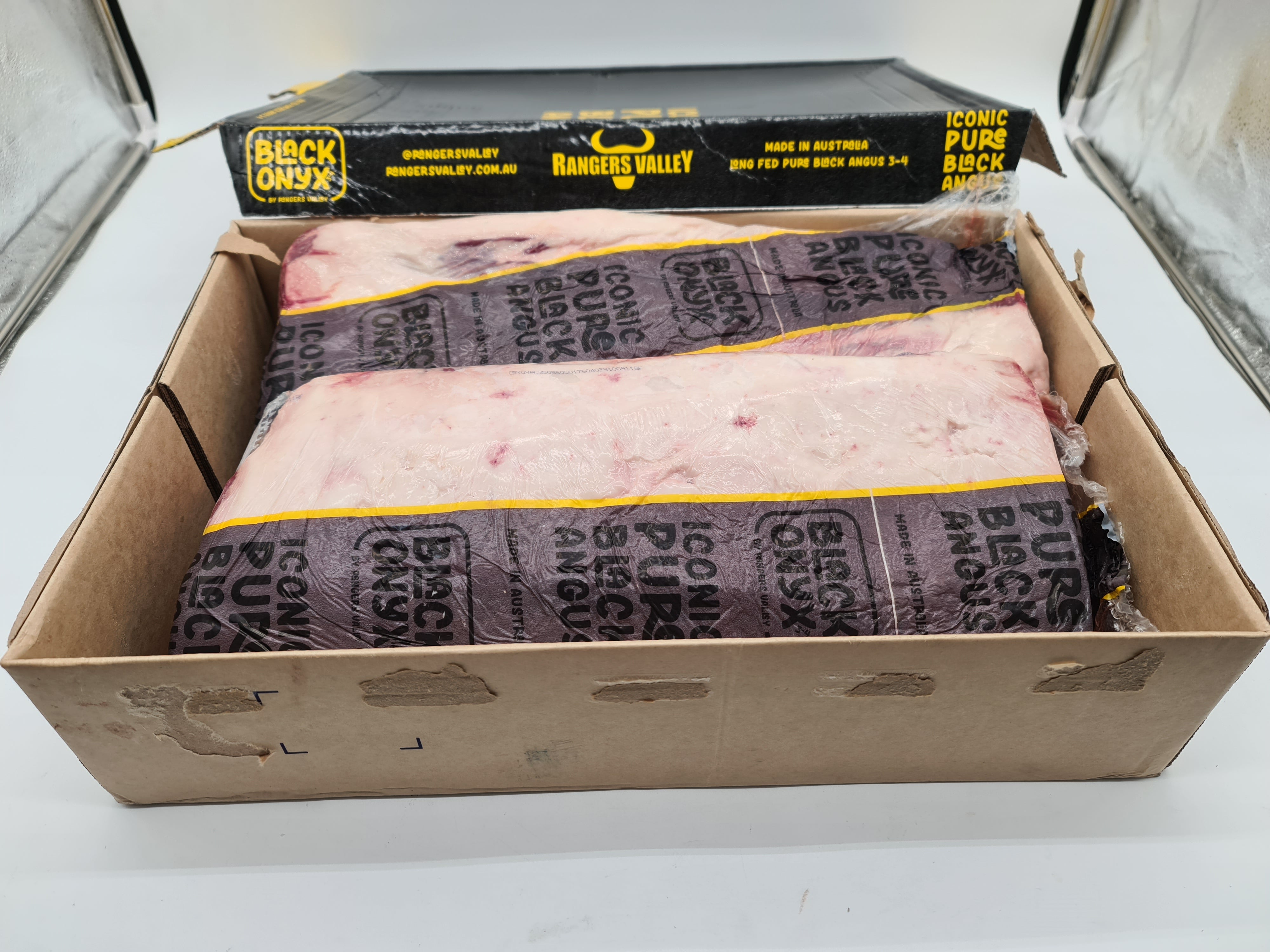 Ranger's Valley Black Onyx Porterhouse Striploin MB3+ $77/kg