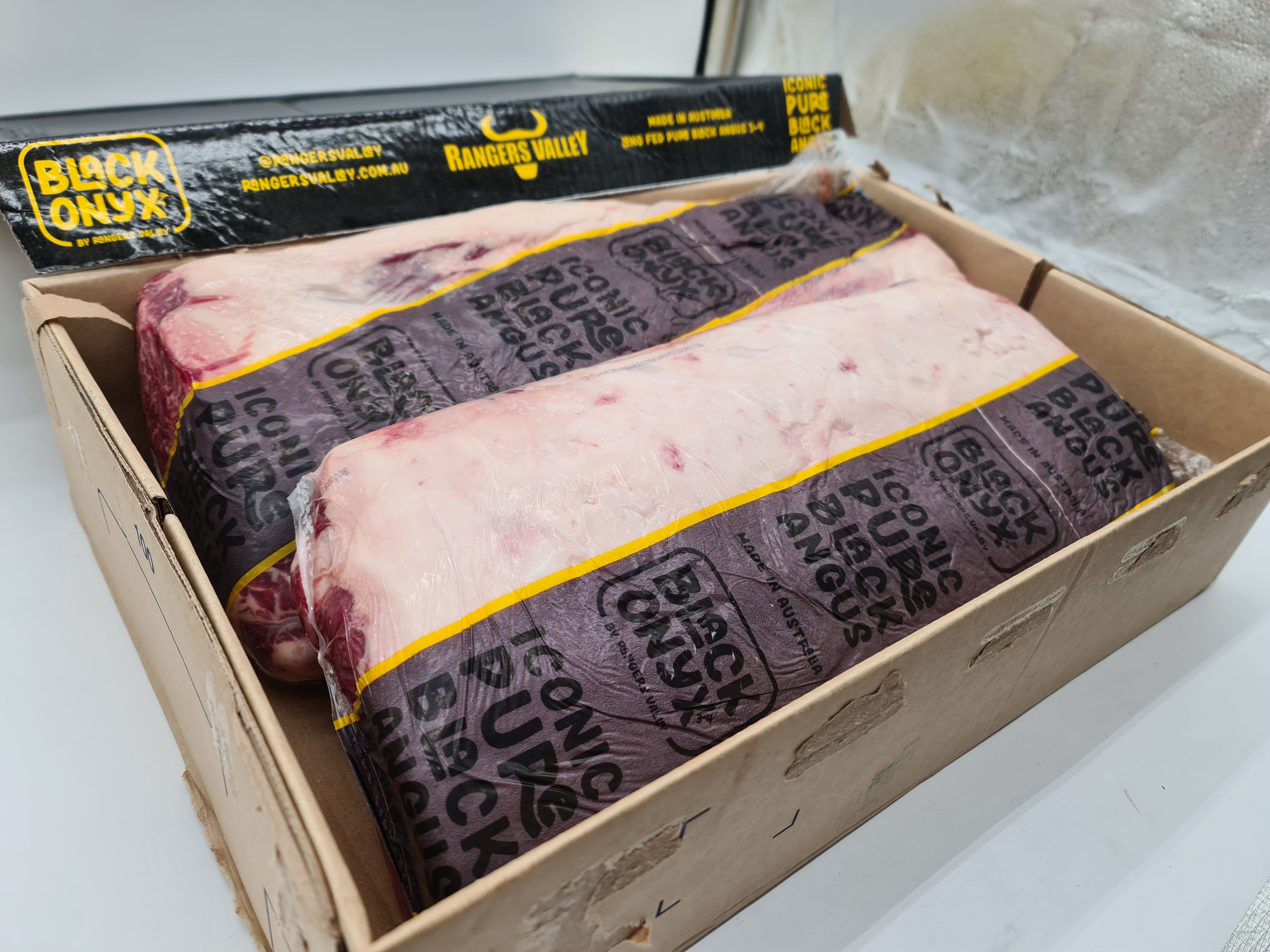 Ranger's Valley Black Onyx Porterhouse Striploin MB3+ $77/kg
