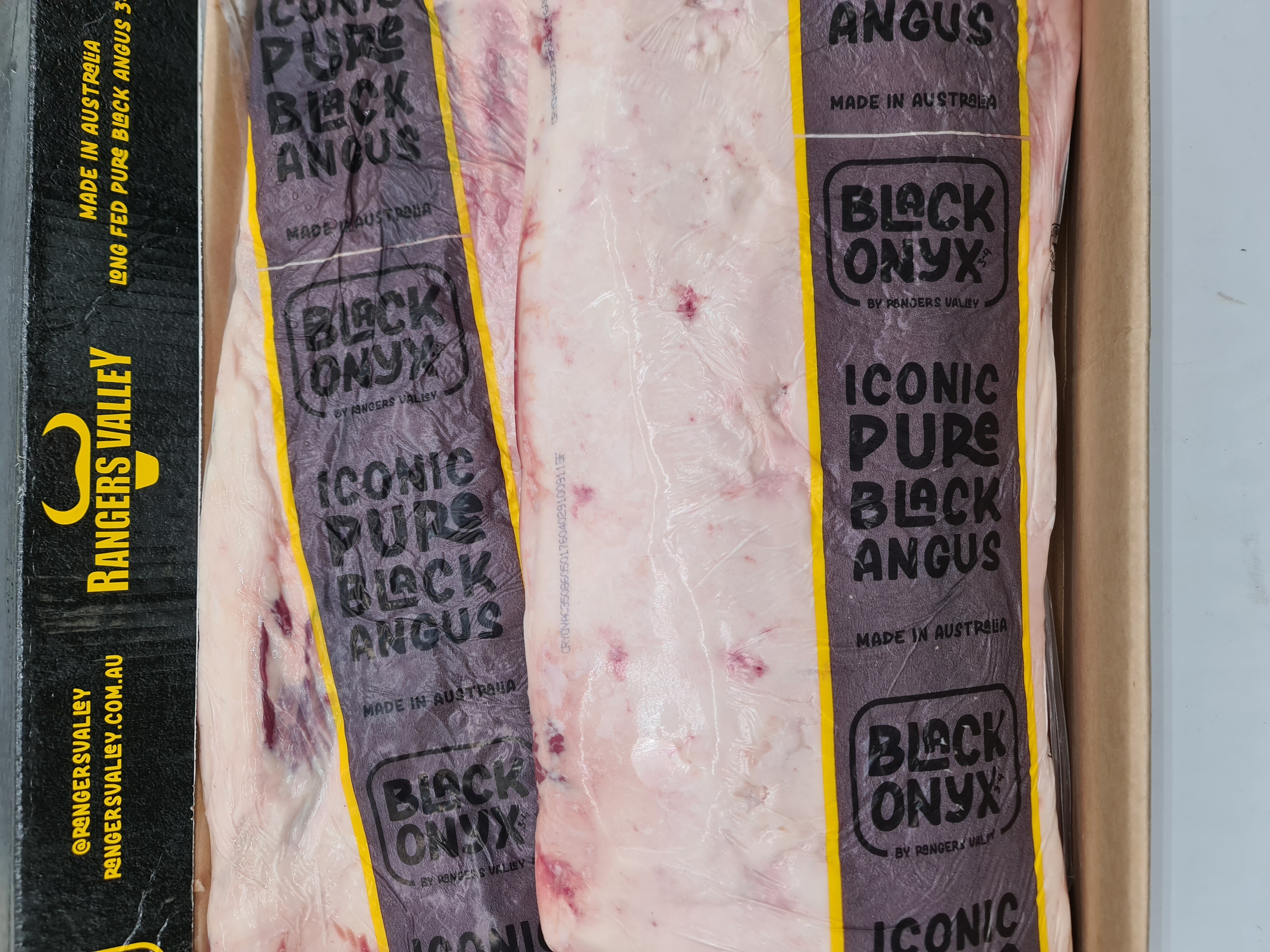 Ranger's Valley Black Onyx Porterhouse Striploin MB3+ $77/kg
