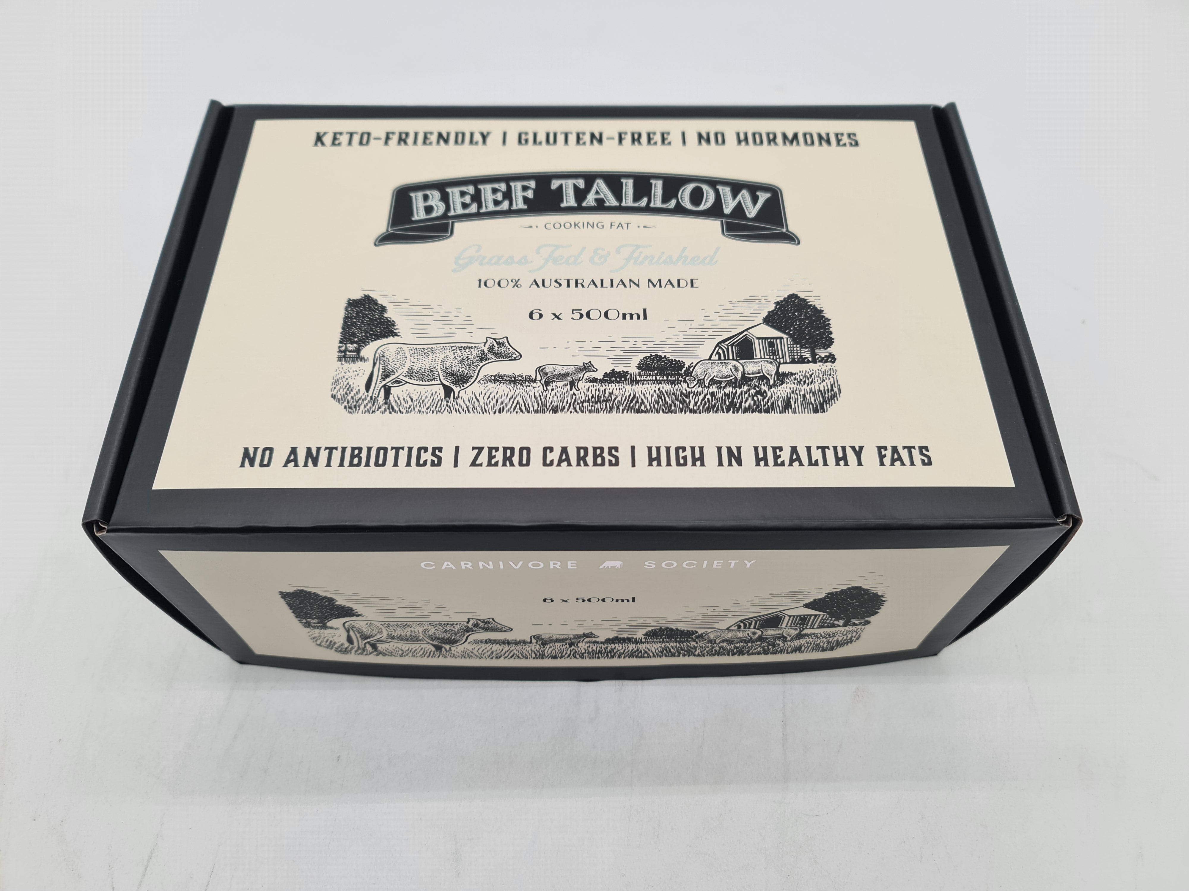 Carnivore Society Beef Tallow – 100% Grass-Fed & Finished (Hormone and Antibiotic Free)